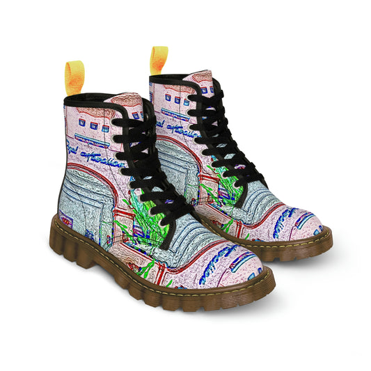 Men's Canvas Boots ... "La Grande Entree" At: 'The Pink Palace' ... The Royal Hawai'ian ... Honolulu, HI ... '27Oct2014' ... Original Works ...