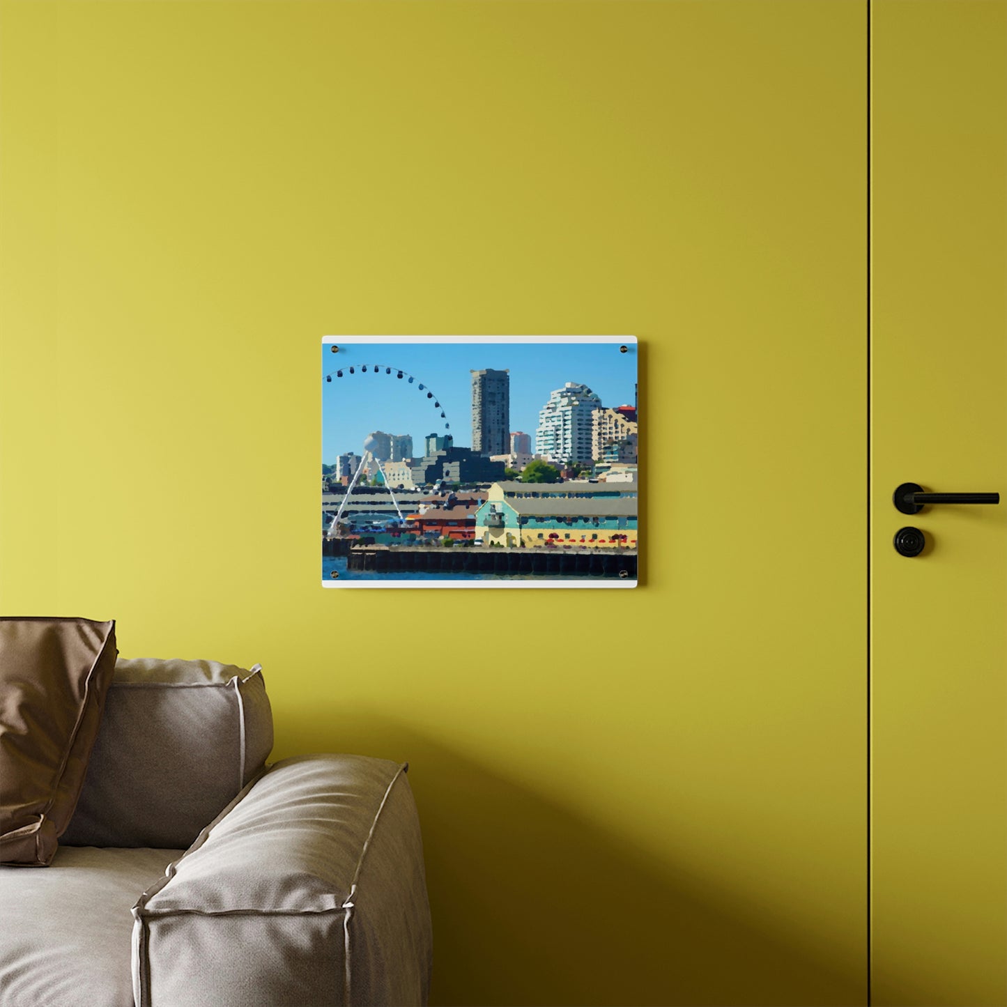 Acrylic Wall Art Panels ... That Classic Wheel ... 'Seattle's Wheel' ... & Old Classic Waterside Vendors ...  'Family Archives' ... Original Works ...