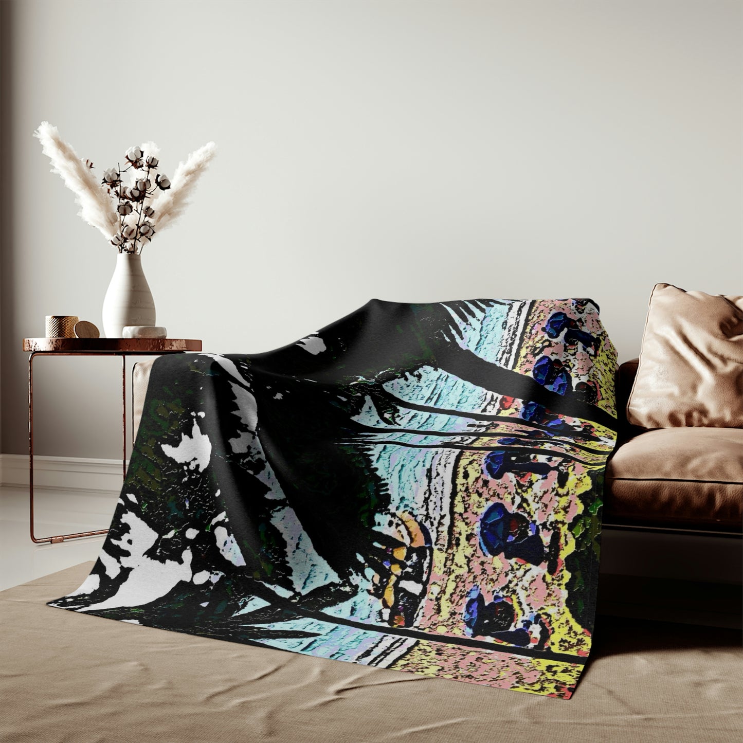 Sweatshirt Blanket ... "A Beautiful Beach Amongst The Palms" ... The Outrigger Waikiki, Honolulu, Oahu ... Original Works ...
