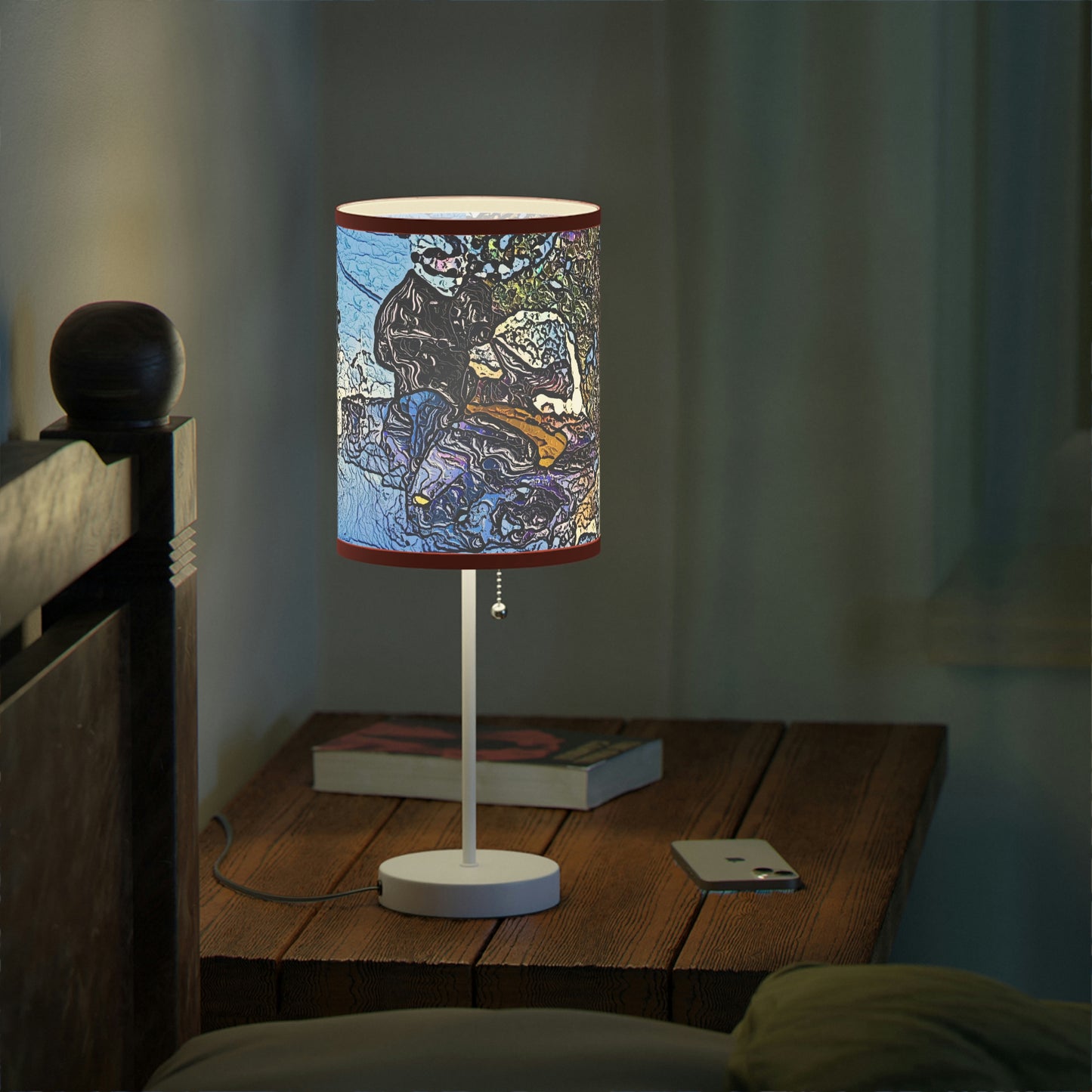 Lamp on a Stand, US|CA plug ... Blasting Through-The-Powder ... 'Central Idaho Mounains ... ' 2Dec22 ...