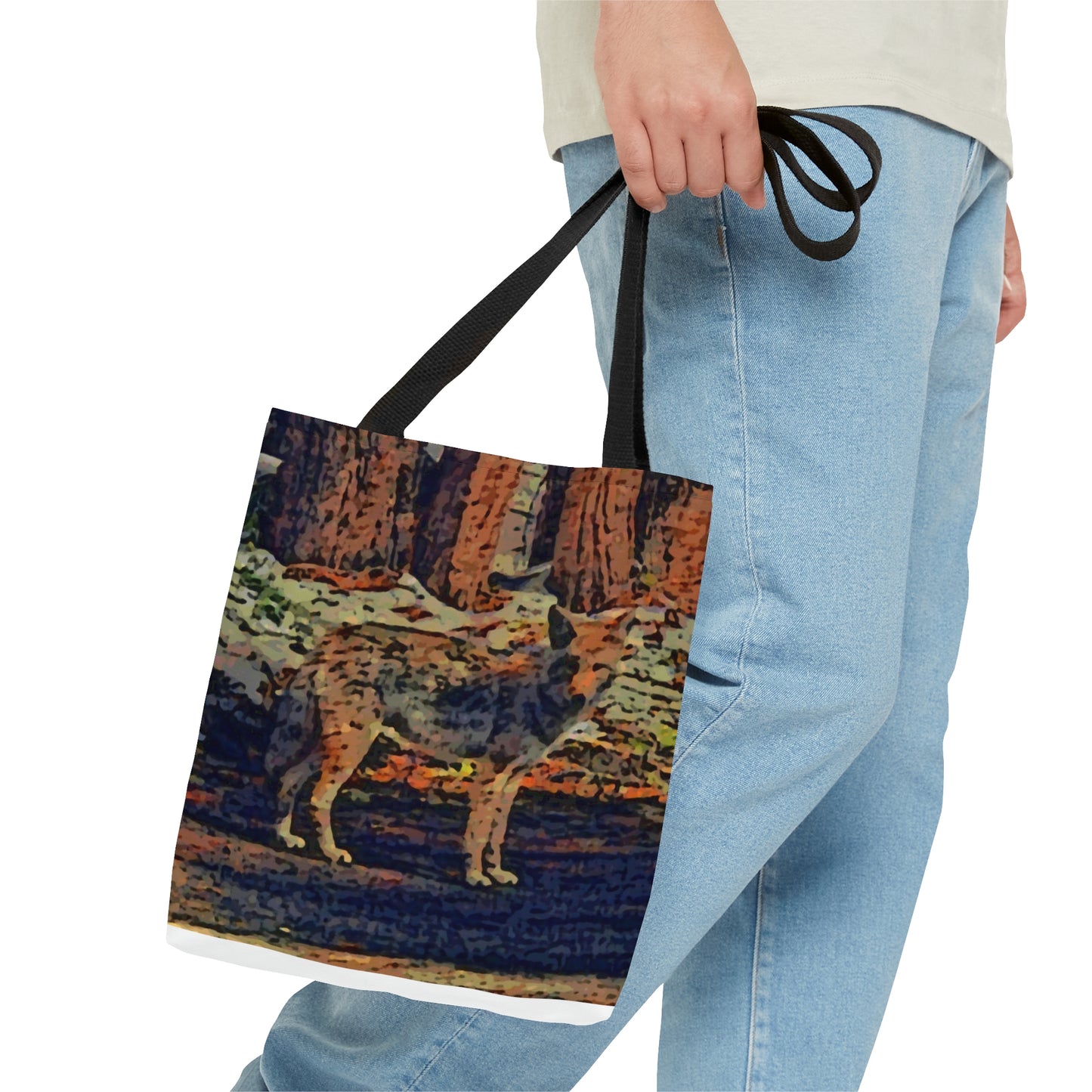 Tote Bag (AOP) ... Coyote ... "Yosemite Valley: Circa May23 ... KPH Base Photo" ... Original Works ...