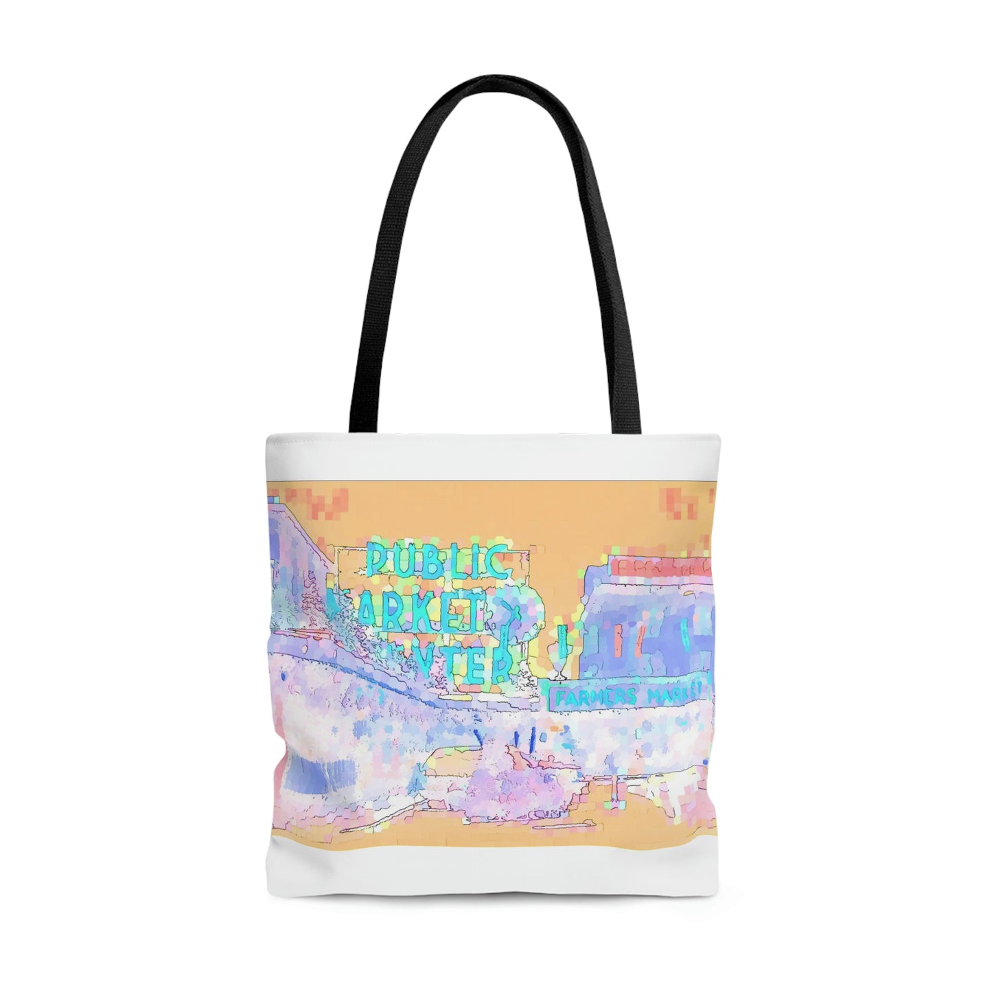AOP Tote Bag ... A Bag To: "Use To-The-Market, At-The-Market, & Home-From-The-Market." Original Piece.