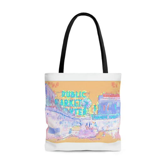 AOP Tote Bag ... A Bag To: "Use To-The-Market, At-The-Market, & Home-From-The-Market." Original Piece.