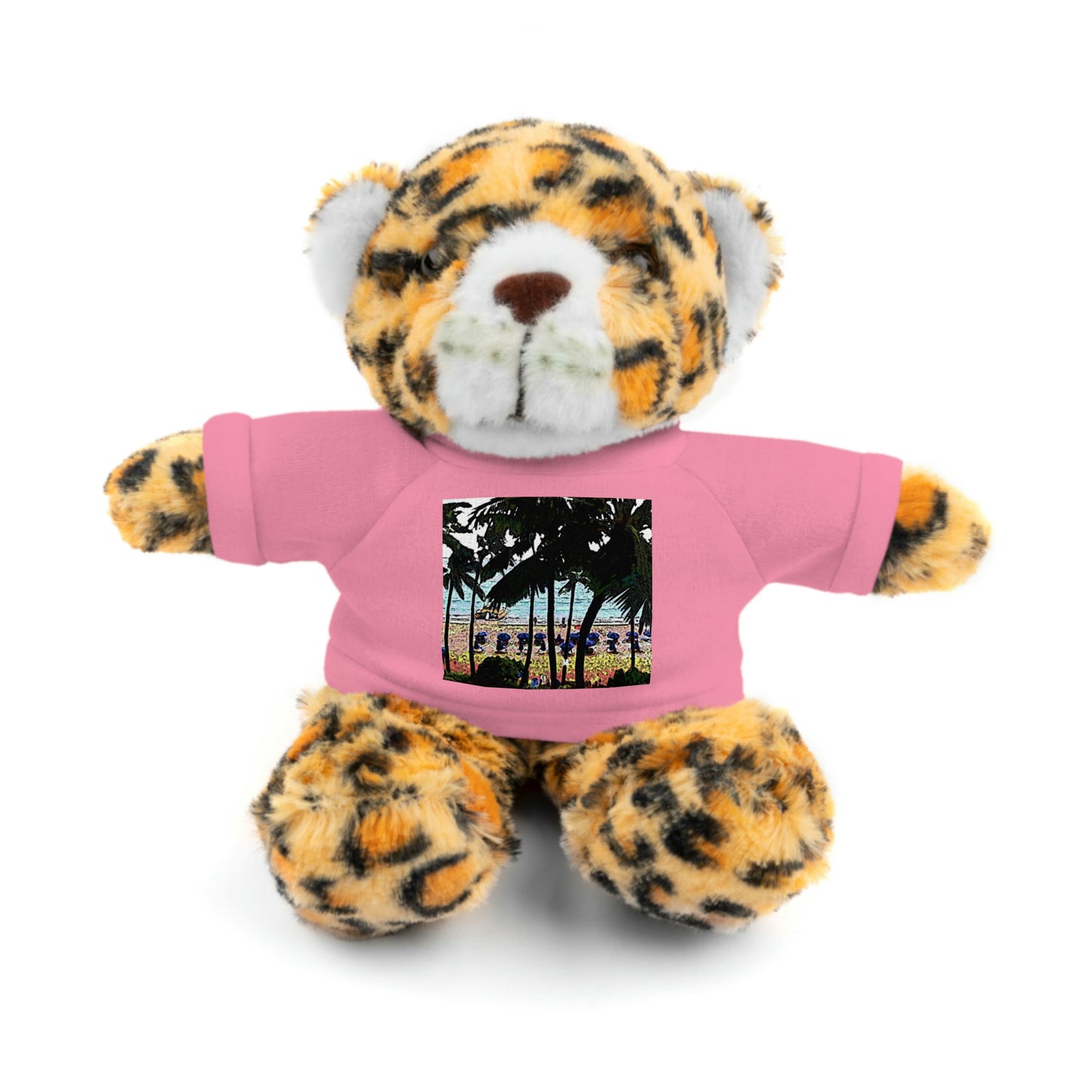 Stuffed Animals with Tee ... "A Beautiful Beach Amongst The Palms" ... The Outrigger Waikiki, Honolulu, Oahu ... Original Works ...