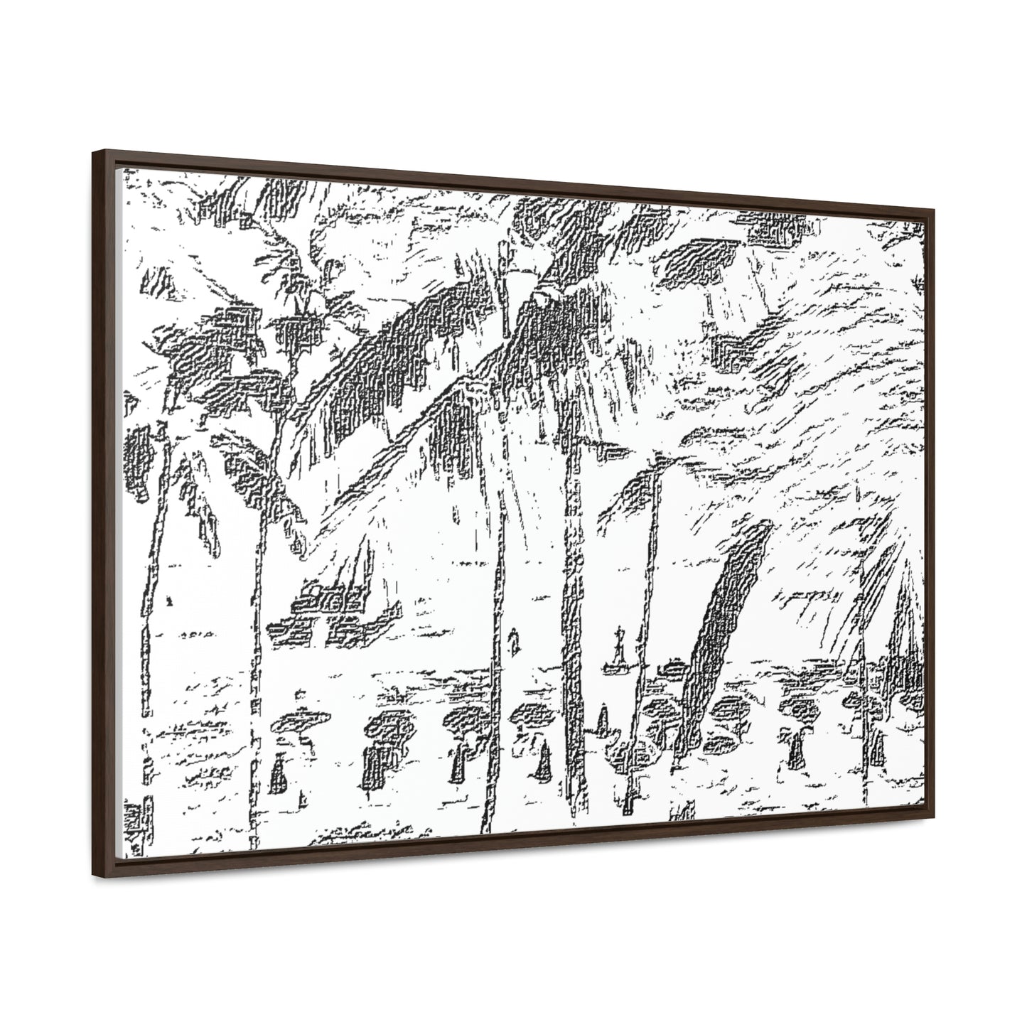 Gallery Canvas Wraps, Horizontal Frame ... "The Royal Hawai'ian: Waikiki Beach_Beach" ... Honolulu, HI ... Ocotber 2014 (Halloween) ... Original Works ...