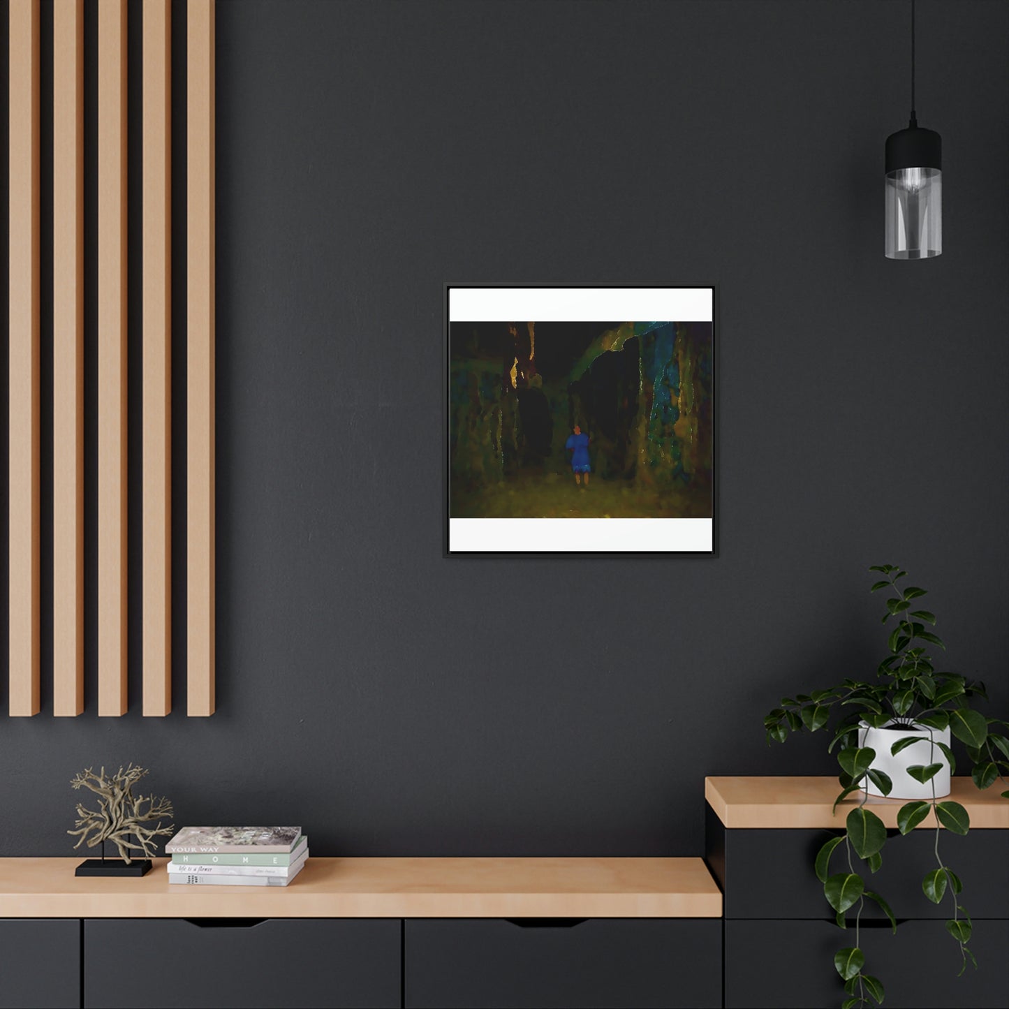 Gallery Canvas Wraps, Square Frame ... Jesuit Philosophy ... "In The Polynesian Banyans ..."
