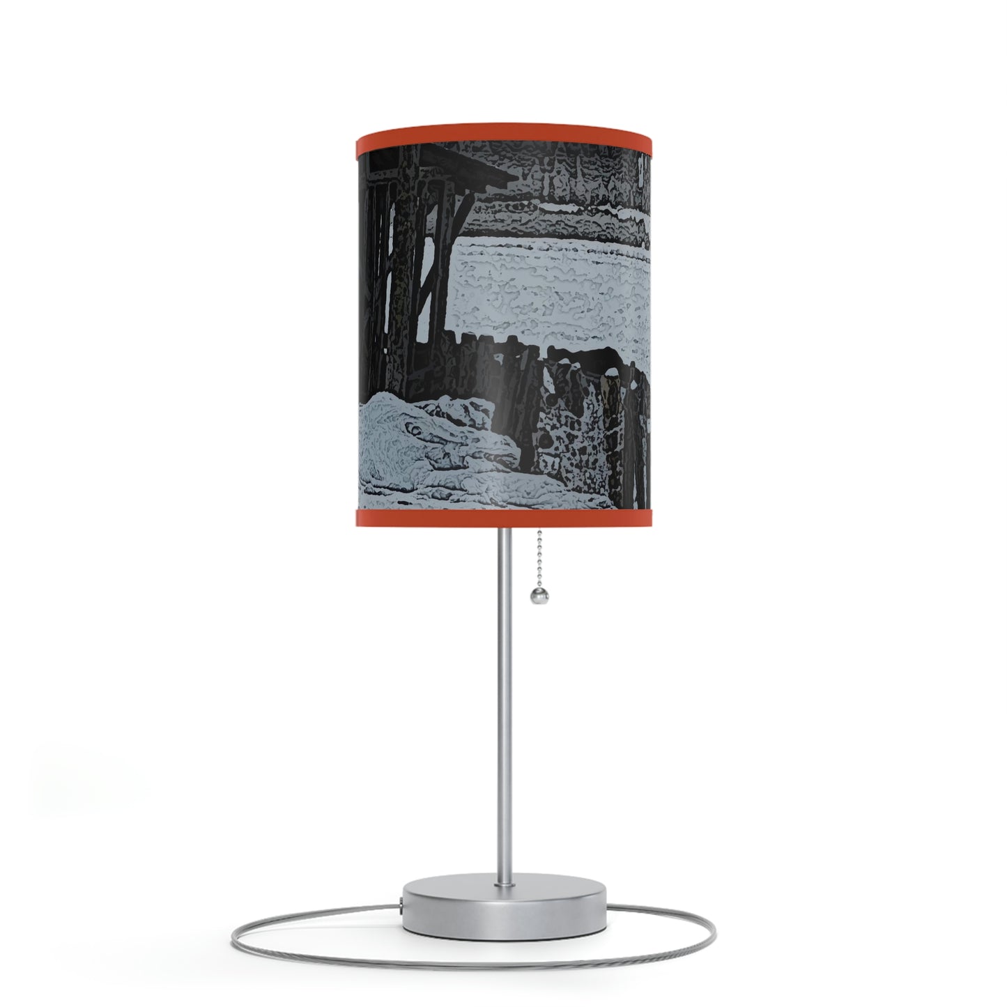 Lamp on a Stand, US|CA plug ... A Quiet Morning ... "Along The Red River & Nature Preserve Plateau" ... Jan23 ... Original Works ...