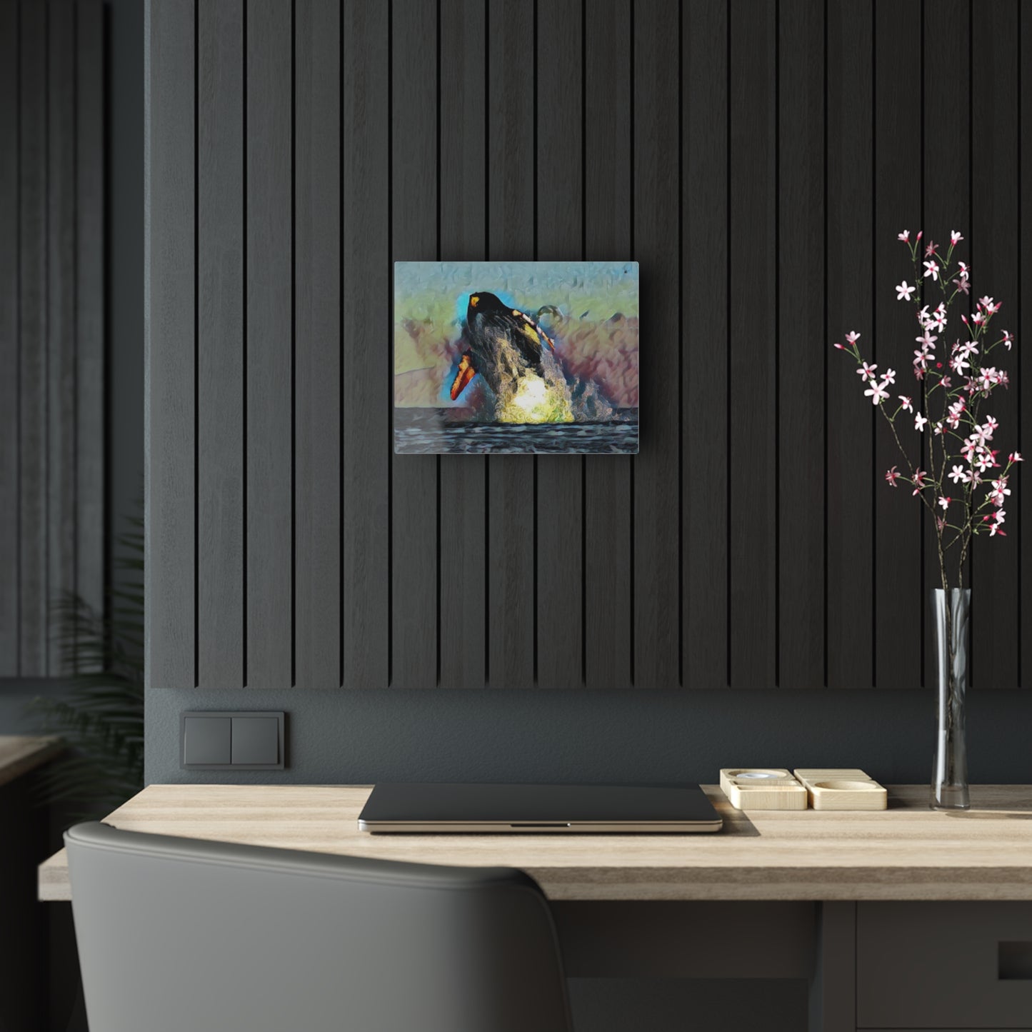 Acrylic Prints ... An Extraordinary Humpback Breach ... 'With Explosive Energy' ... Family Archives (KPH) ... Circa: 21st Century. Maui, HI ... Original Works ...
