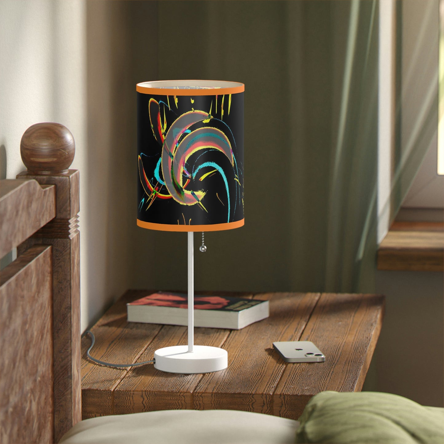 Lamp on a Stand, US|CA plug ... "Waning Moon" ... Central Idaho ... October 2022 ... Rendering Time: 22 Hours ... Original Works ...