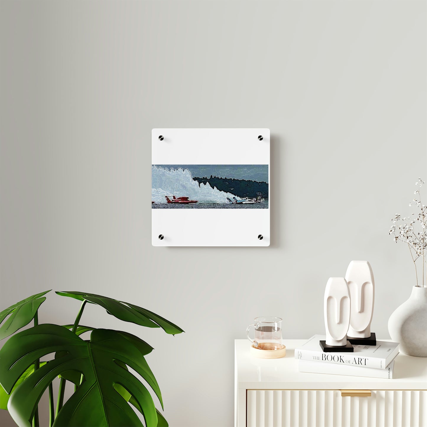 Acrylic Wall Art Panels ... Seattle Columbia Cup On Lake Washington ... "Dave Wilcox Heads For The Win" ... Associate Gift-Photo ... Original Works ...