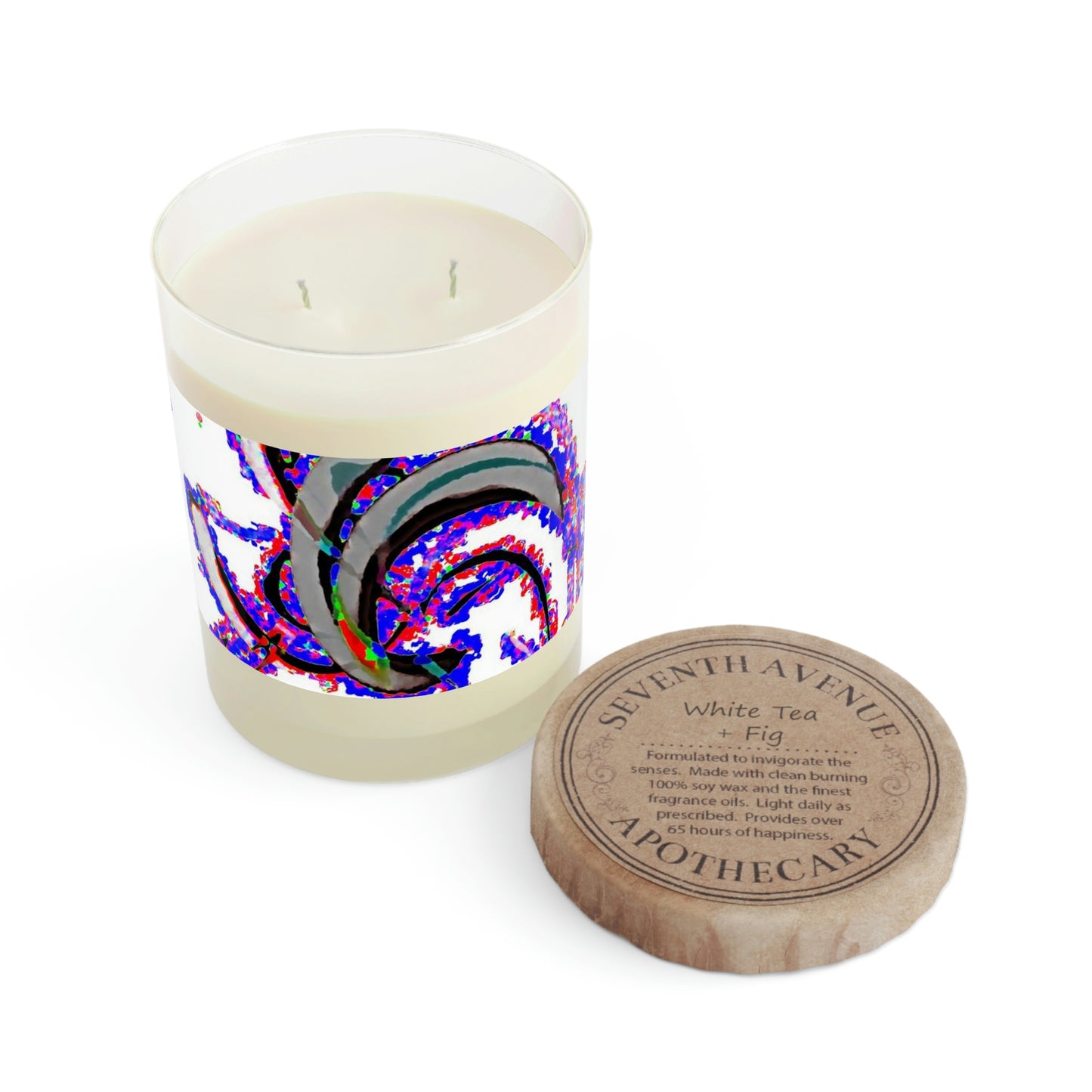 Scented Candle - Full Glass, 11oz ... "Waning Moon" ... Central Idaho ... October 2022 ... Rendering Time: 22 Hours ... Original Works ...