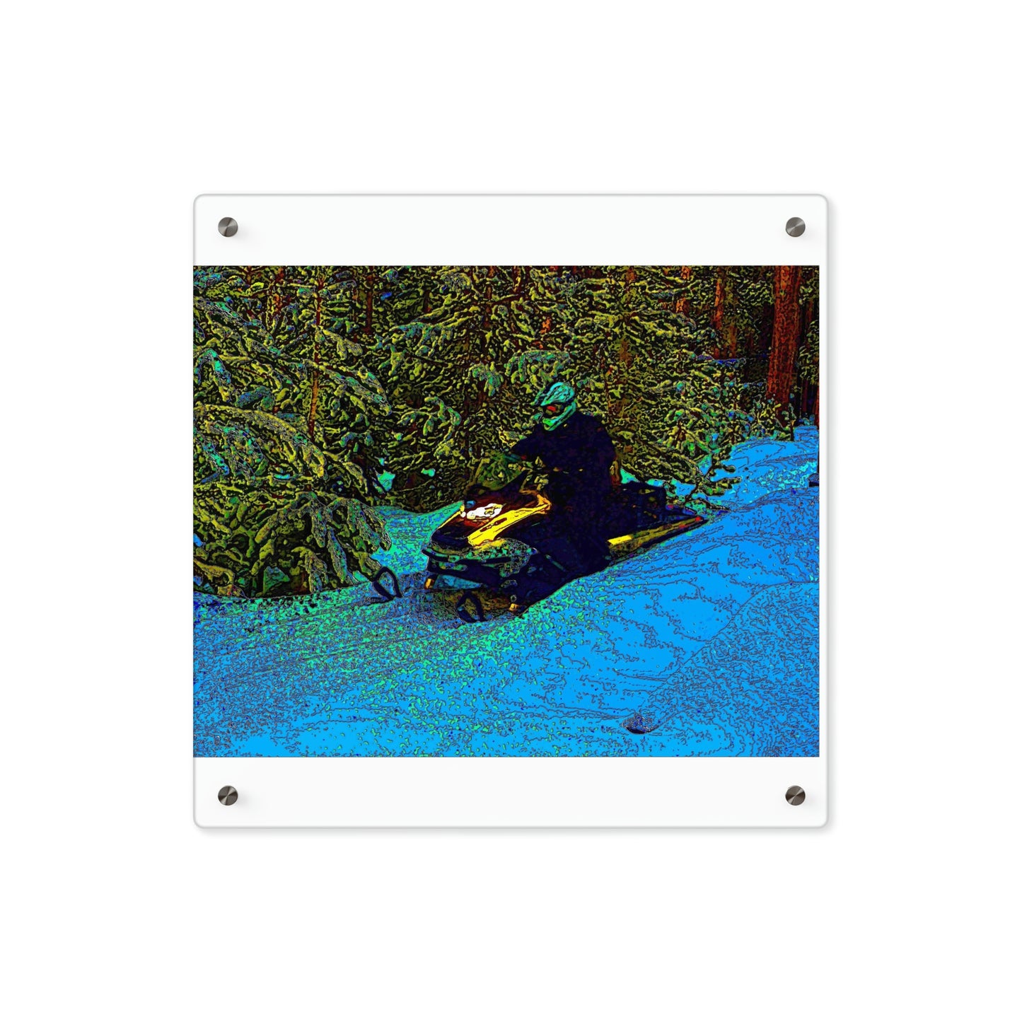 Acrylic Wall Art Panels ... Yep ... "Another Day ... Riding Through The Wilderness ... " ... February 2023 ... Original Works ...