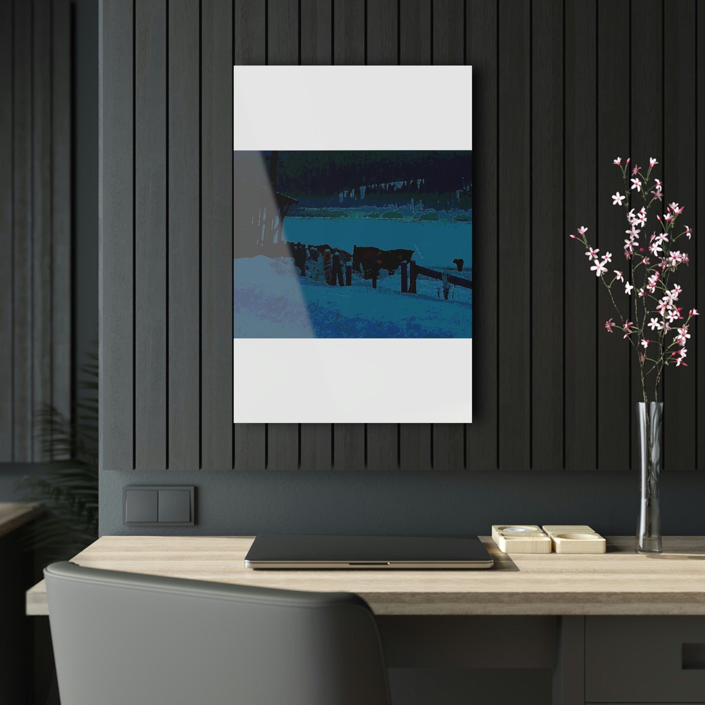 Acrylic Prints ... A Quiet Morning ... "Along The Red River & Nature Preserve Plateau" ... Jan23 ... Original Works ...