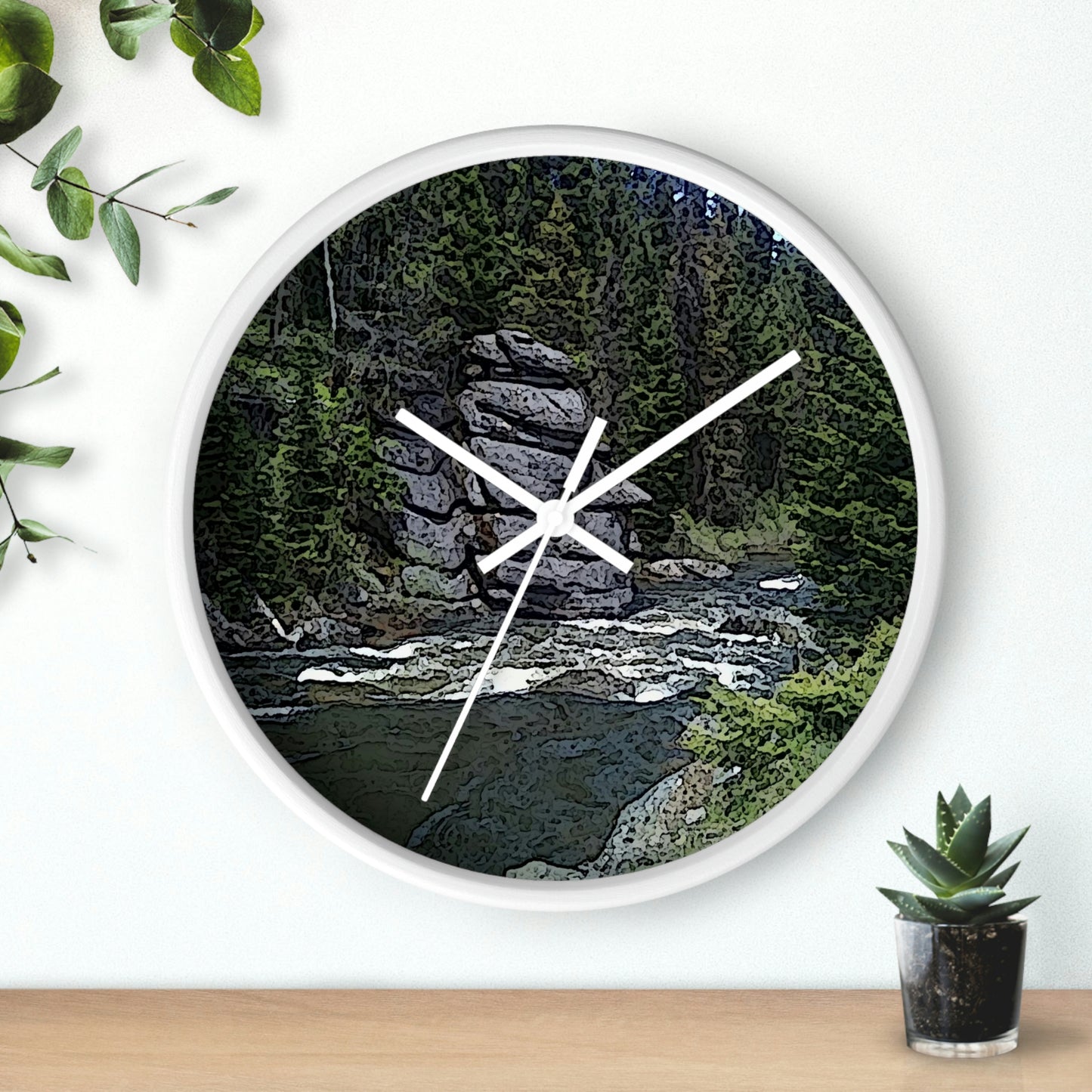 Wall clock ...  "I Am Innocent" ... Tricky-Dick Immortalized ... Nixon Rock: Along The River ... Central Idaho, Summer 2020 ... Original Works ...