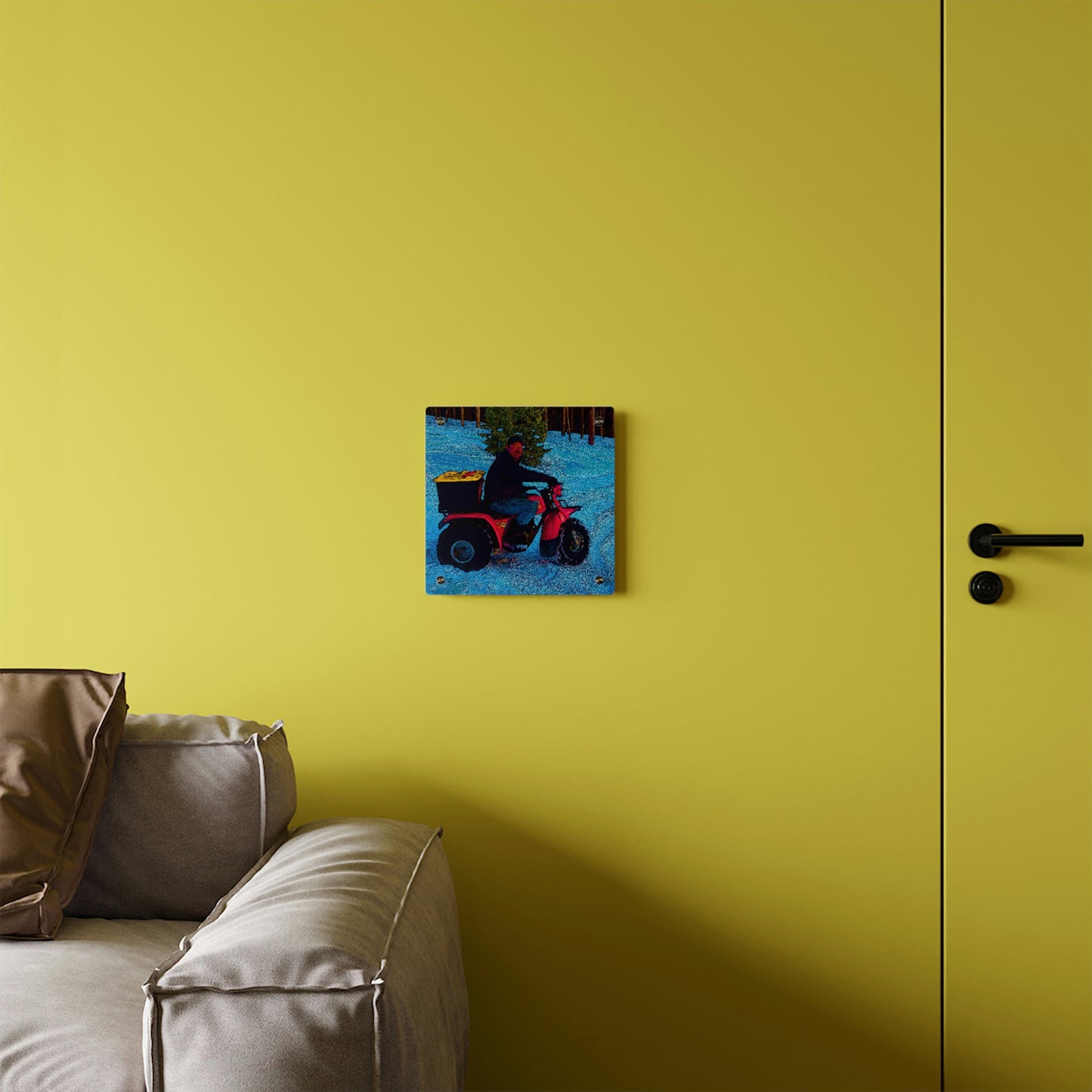 Acrylic Wall Art Panels ... There's 2-Wheelin ... There's 4-Wheelin ... 'And-Of-Course' ... "There's 3-Wheelin-In-The-Snow" ...  Original Works ...