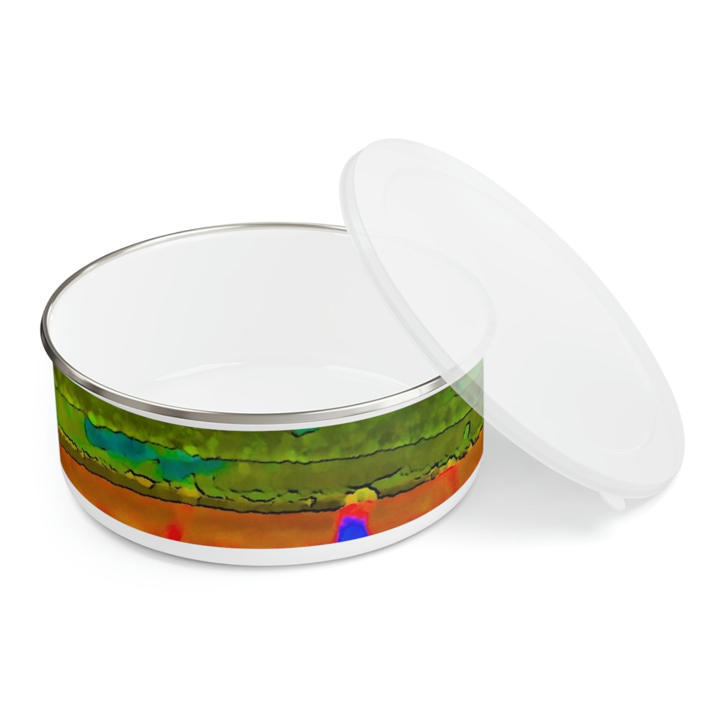 Enamel Bowl ..."Lombard Street San Francisco, CA, USA" ... Family Archives 1970's ... Original Works ...