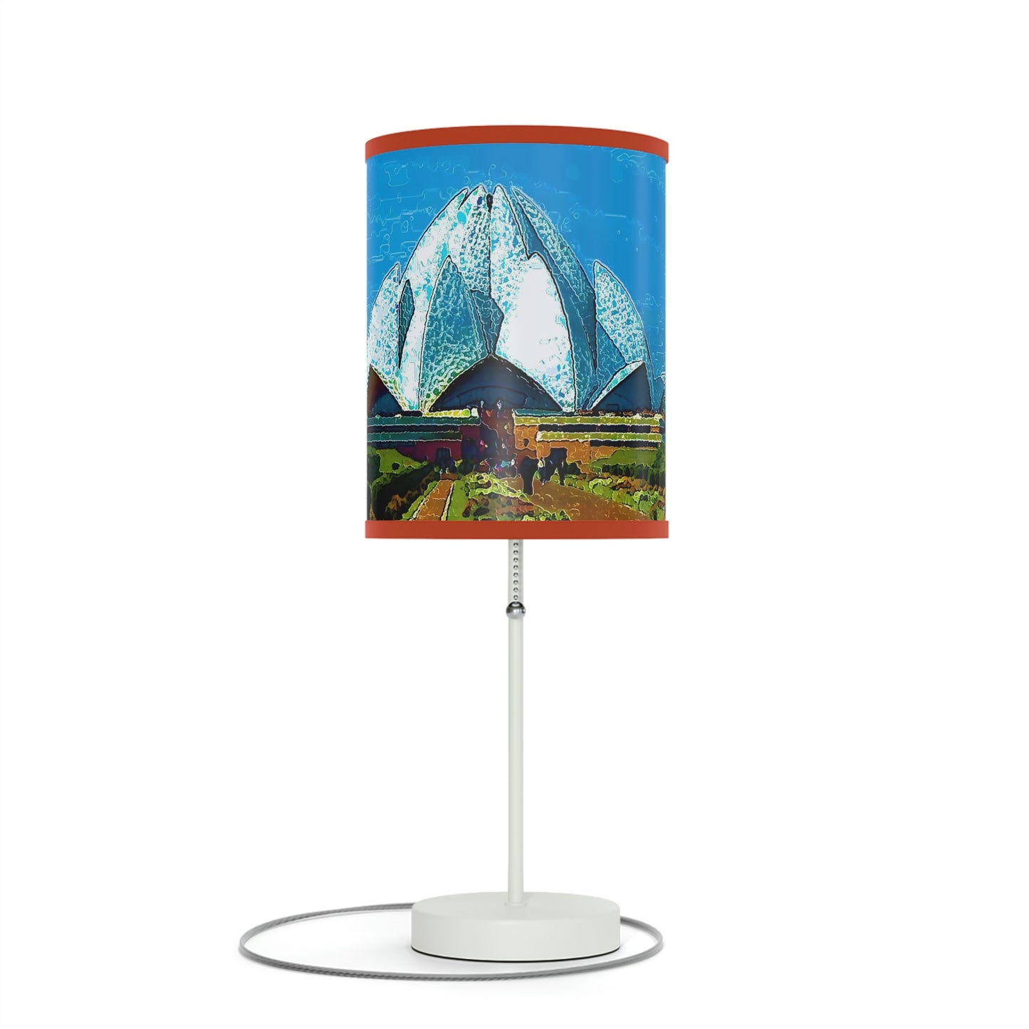 Lamp on a Stand, US|CA plug ... 'Bahai'i House-Of-Worship' ... "Lotus Temple: Delhi, India, 2008" ... Original Works ...