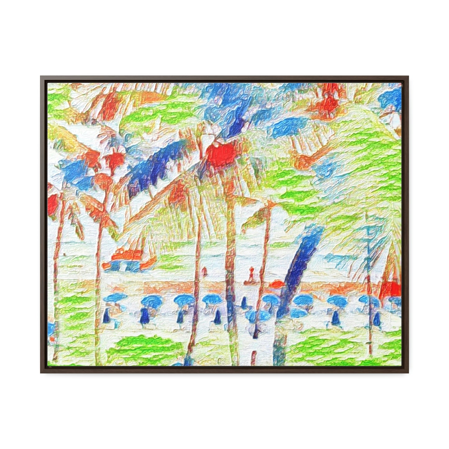 Gallery Canvas Wraps, Horizontal Frame ... "The Royal Hawai'ian: Waikiki Beach_Beach" ... Honolulu, HI ... Ocotber 2014 (Halloween) ... Original Works ...
