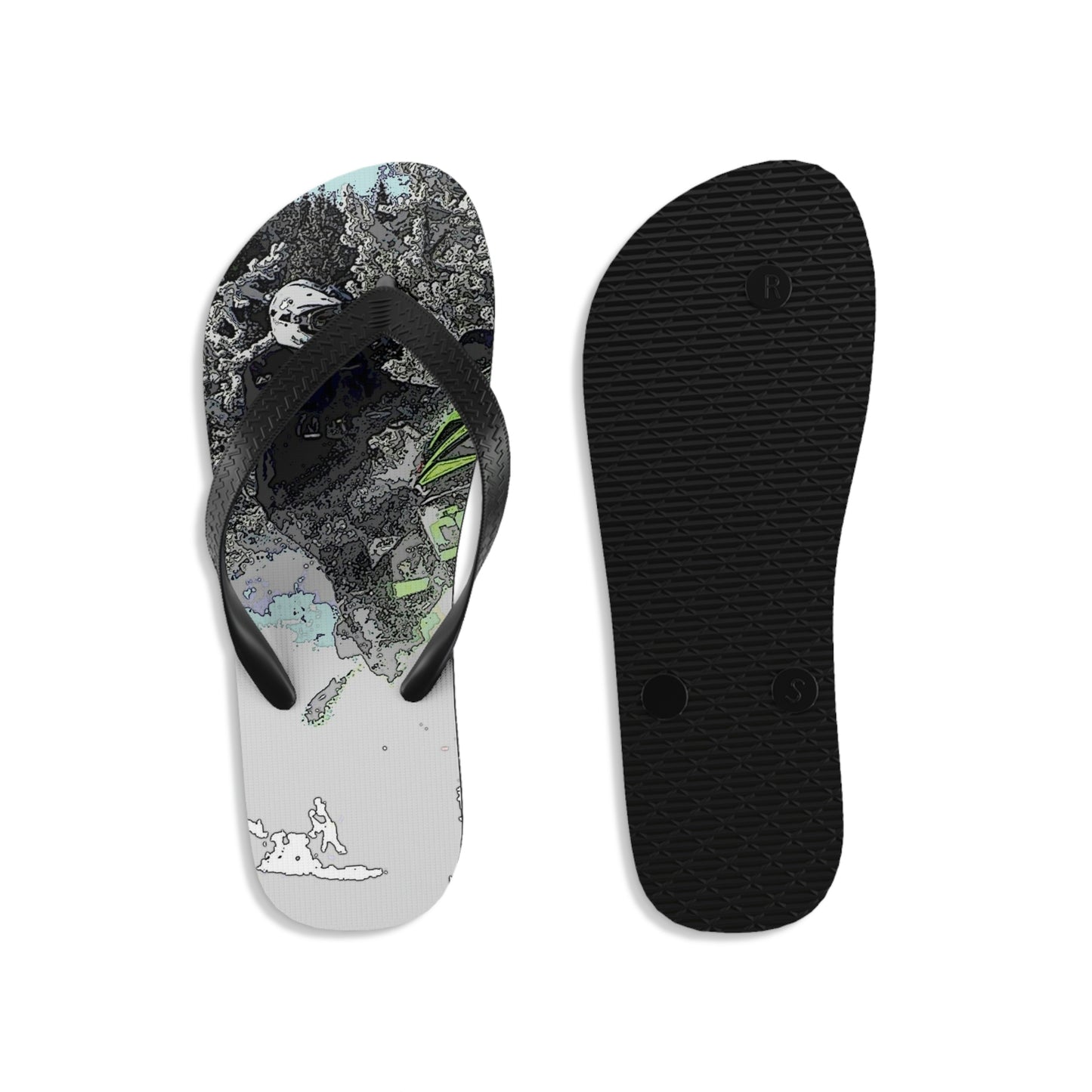 Unisex Flip-Flops ... Come Fly With The Professionals ... CIP-Airways ... 'Getting-Er-Done' ... Original Works ... December 2022 ...