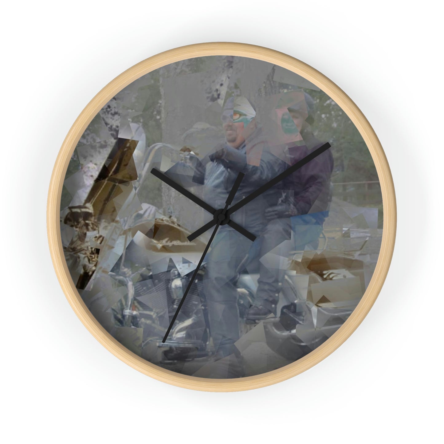 Wall clock ... The Open Road Beckons ... "Harley 'D' Yearnings ..."  Original Works ...