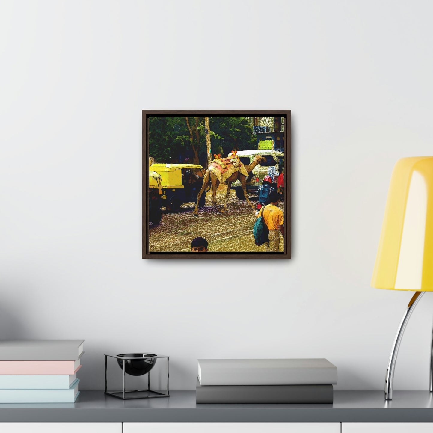 Gallery Canvas Wraps, Square Frame ... "Truckin'-Up-To-Buffalo ... 'Oops - Wrong Country' ... Truckin'-Up-To-New Delll -'E' ... " ... (Delhi, India) ... 5July2007. Original Works ...