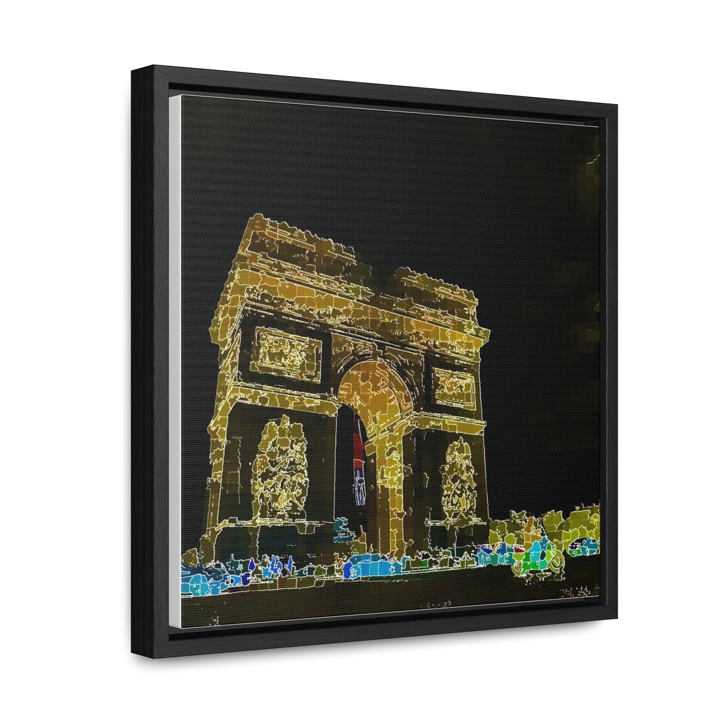 Gallery Canvas Wraps, Square Frame ...  L'Arc de Triomphe ... 'Barbara Joan Bonnell-Holt Photo' ... Circa 1972 ... Oringinal Works ...