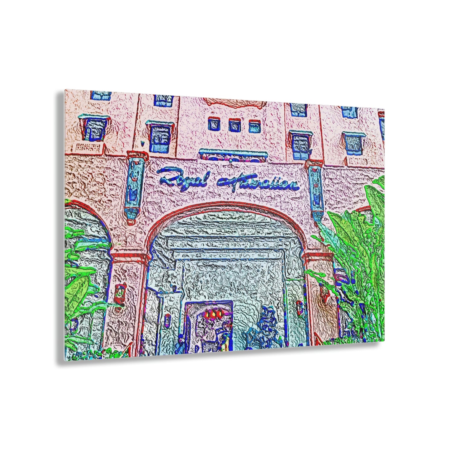Acrylic Prints ...  "La Grande Entree" At: 'The Pink Palace' ... The Royal Hawai'ian ... Honolulu, HI ... '27Oct2014' ... Original Works ...