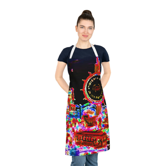Adult Apron ... "No.9 Fishermen's Grotto - Fishermen's Wharf, SF, California" ... Family Archives: 1970's ... Original Works ...