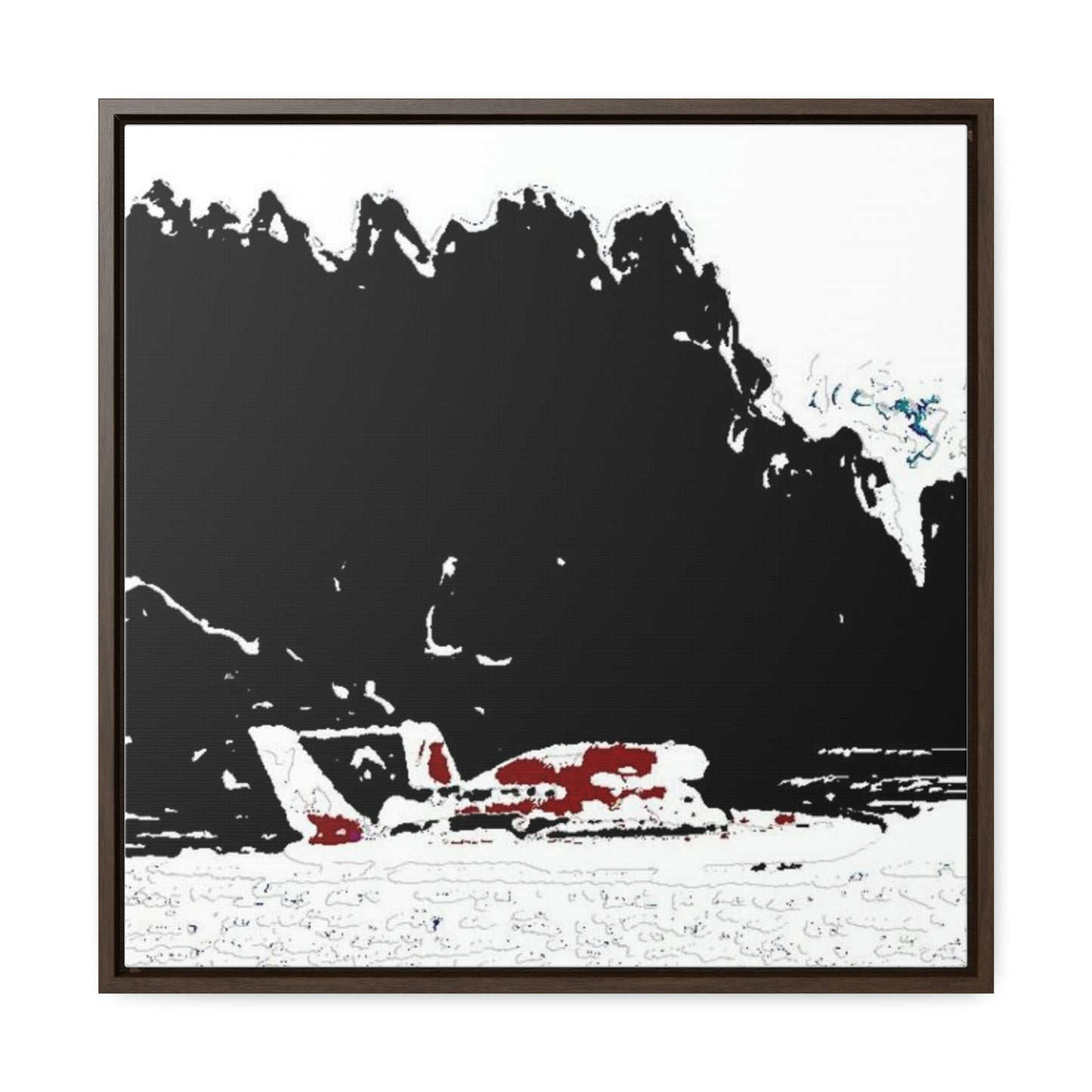 Gallery Canvas Wraps, Square Frame ...  Seattle Columbia Cup On Lake Washington ... "Dave Wilcox Heads For The Win" ... Associate Gift-Photo ... Original Works ...