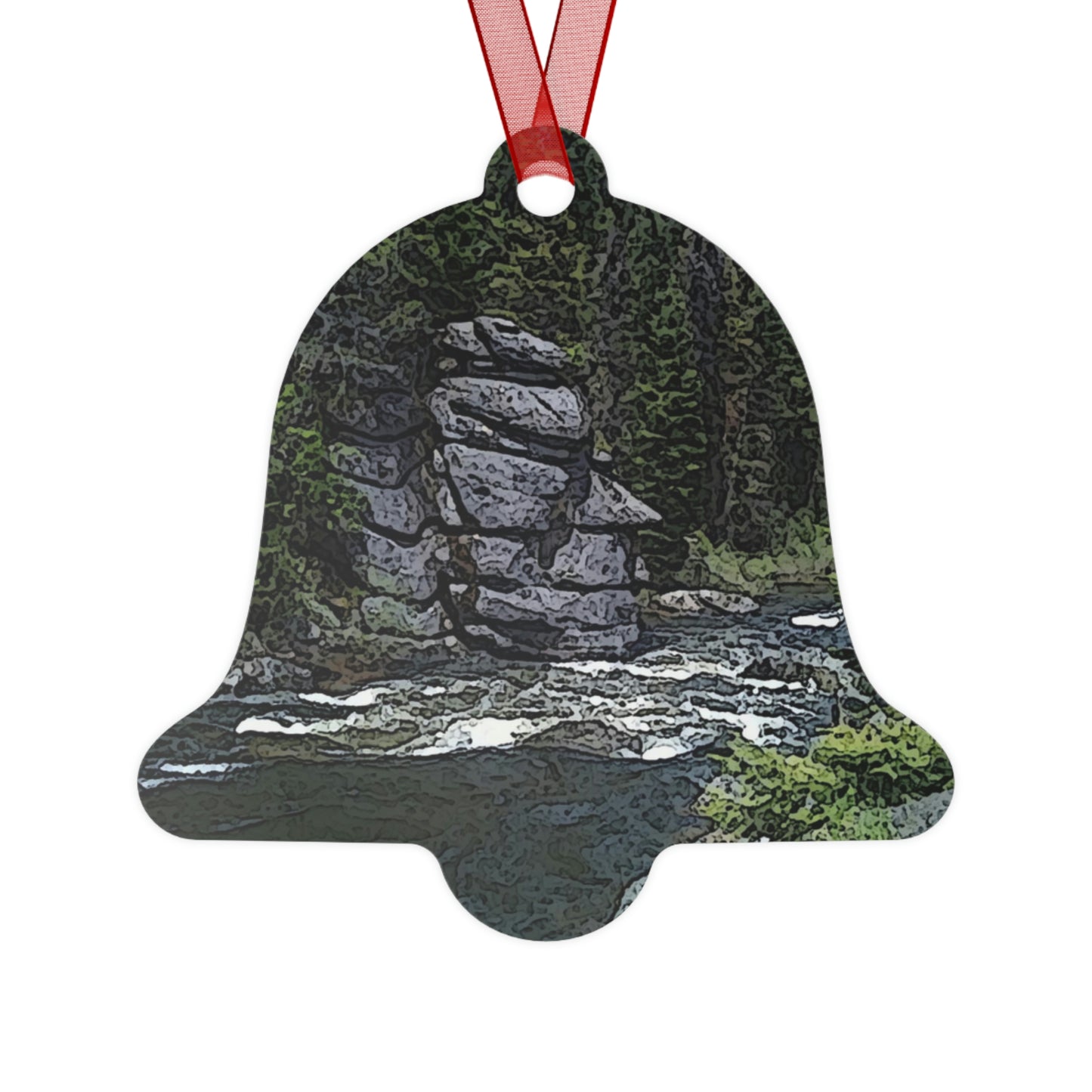 Metal Ornaments ..."I Am Innocent" ... Tricky-Dick Immortalized ... Nixon Rock: Along The River ... Central Idaho, Summer 2020 ... Original Works ...