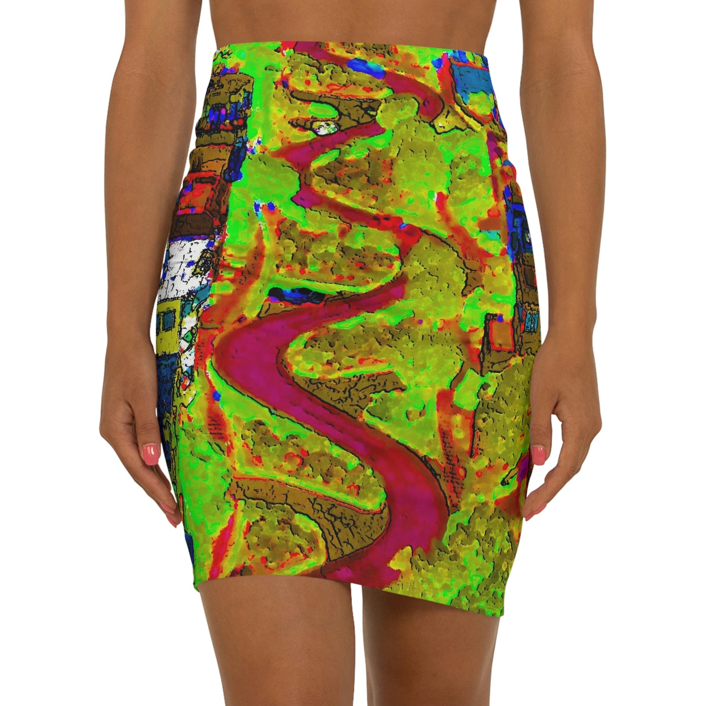 Women's Mini Skirt ... A Crazy Street ... 'Eight Winding Curve-Switchbacks' ... "Lombard Street, San Francisco, CA' ... Family Archives: 1970's ... Original Works ...