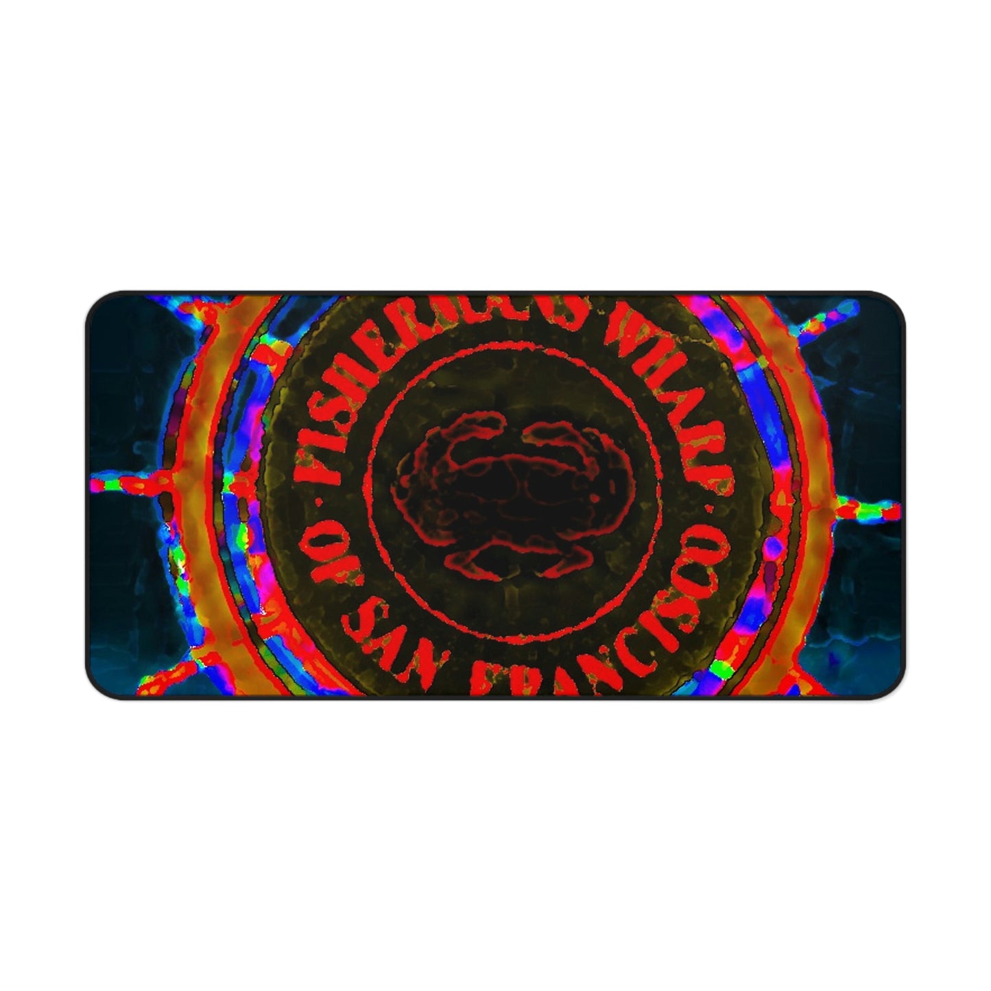 Desk Mat ...  "No.9 Fishermen's Grotto - Fishermen's Wharf, SF, California" ... Family Archives: 1970's ... Original Works ...