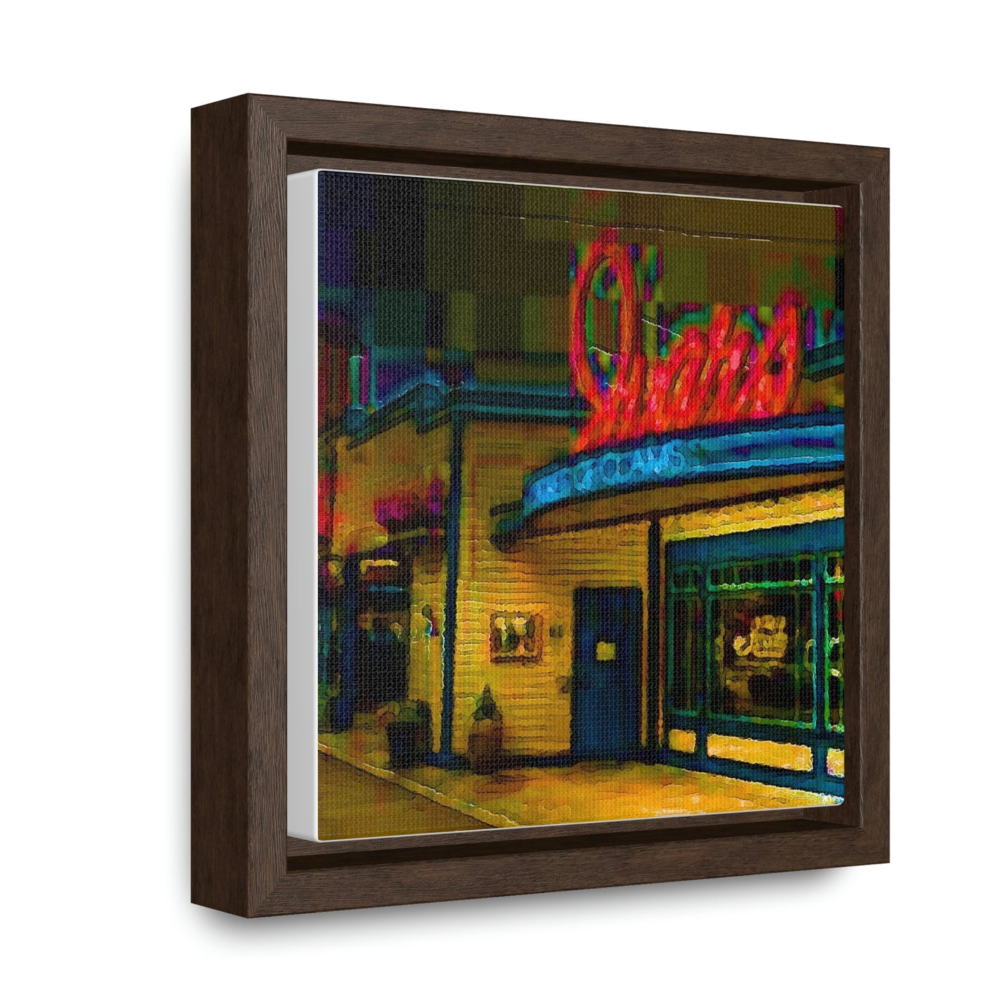 Gallery Canvas Wraps, Square Frame ...  In-A-Hurry & Stressed? ... Remember: Keep "Clam" ... Clam_Happy ...  'Ivars: Seattle Waterfront' ... Personal Archives ... Original Works ...