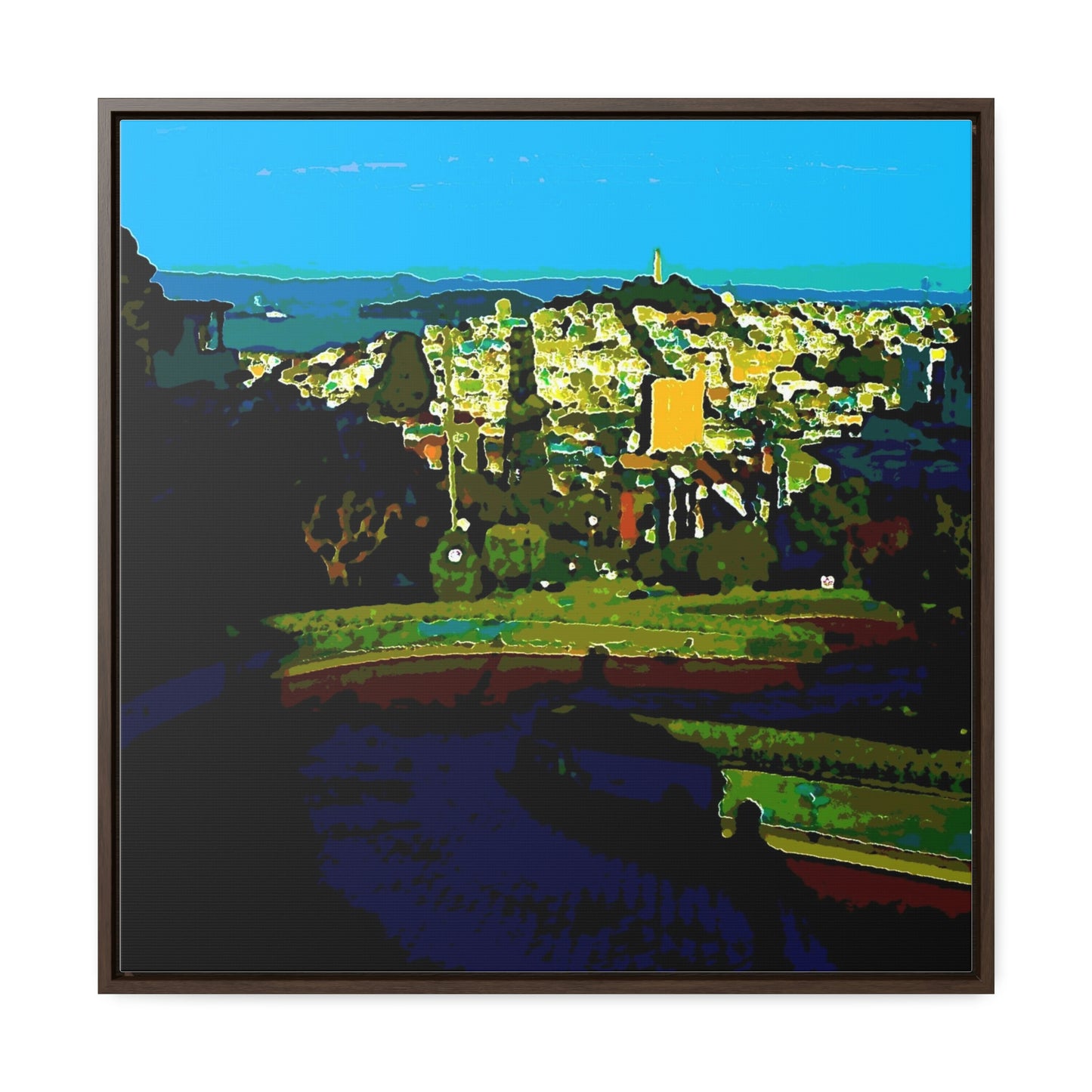 Gallery Canvas Wraps, Square Frame ...  "Lombard Street San Francisco, CA, USA" ... Family Archives 1970's ... Original Works ...
