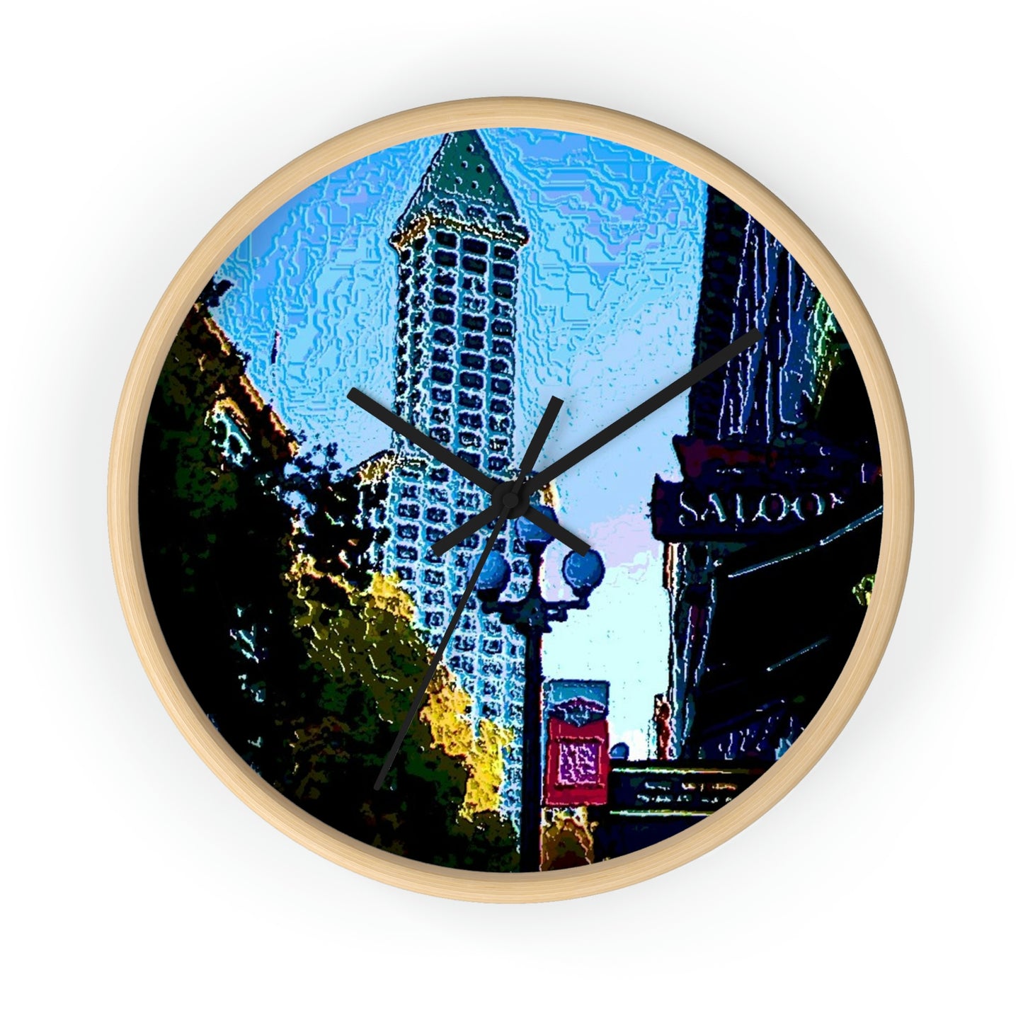 Wall clock ..  Pioneer Square & Smith Tower ... 'That World Famous View' ... Colleague Supplied Photo ... Original Works ...
