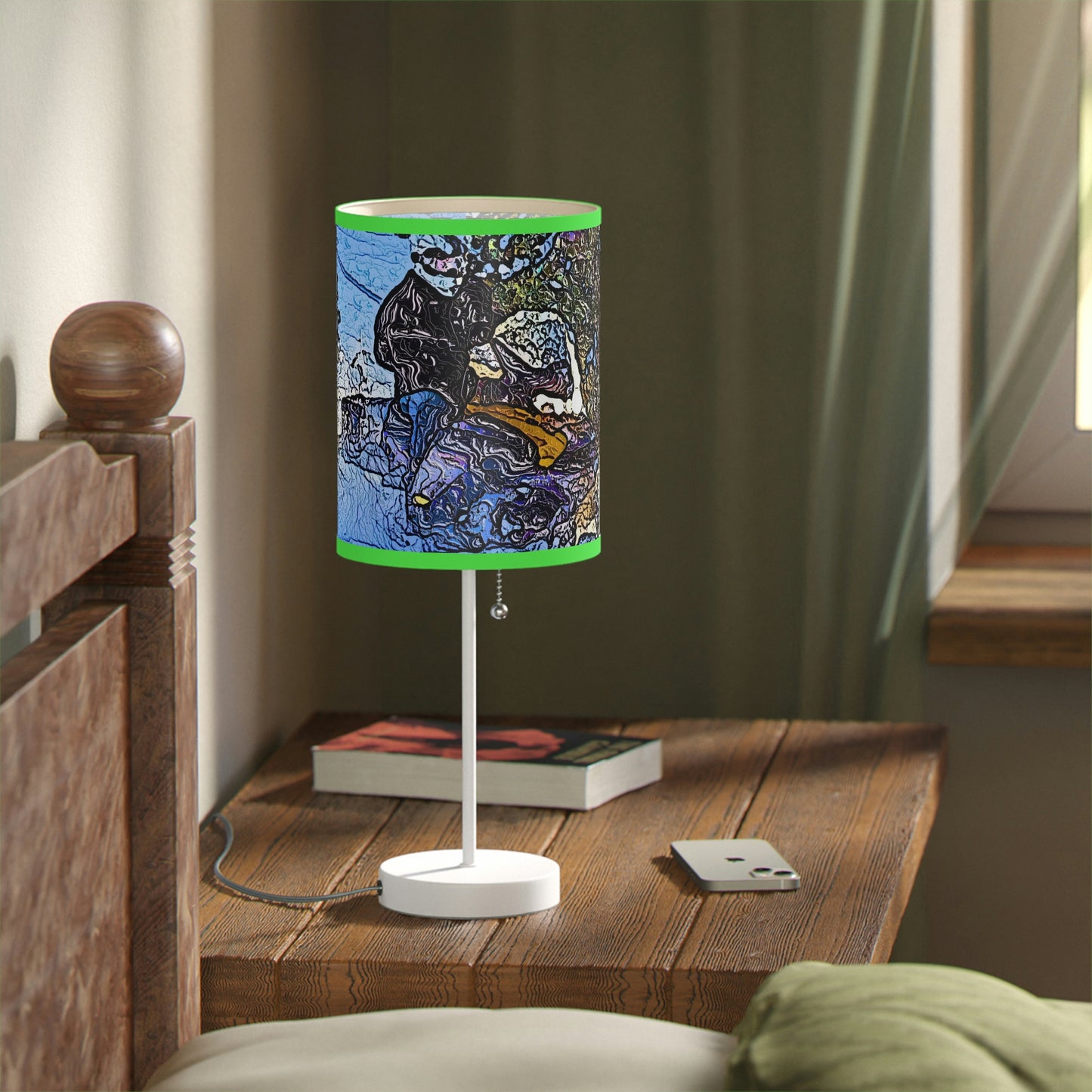 Lamp on a Stand, US|CA plug ... Blasting Through-The-Powder ... 'Central Idaho Mounains ... ' 2Dec22 ...