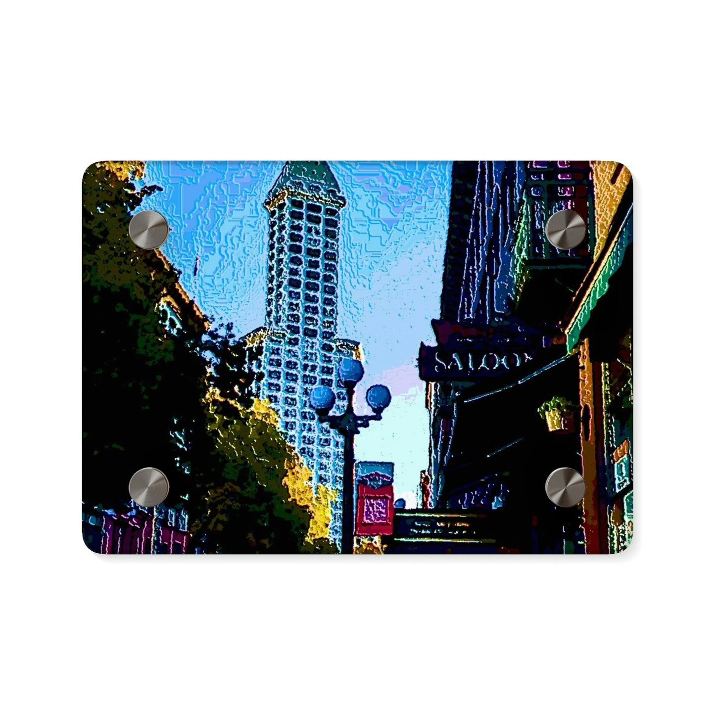 Acrylic Wall Art Panels ...  Pioneer Square & Smith Tower ... 'That World Famous View' ... Colleague Supplied Photo ... Original Works ...