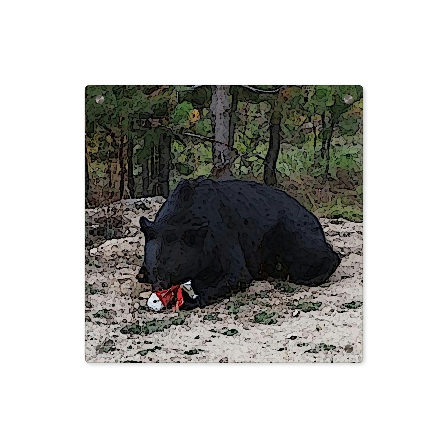 Acrylic Wall Art Panels ... RCY: "Rhett Creek Yogi ... '500 Lbs Of Autumn Season Hunger' ..."  ... September 2022 ... Central Idaho ... Original Works ...
