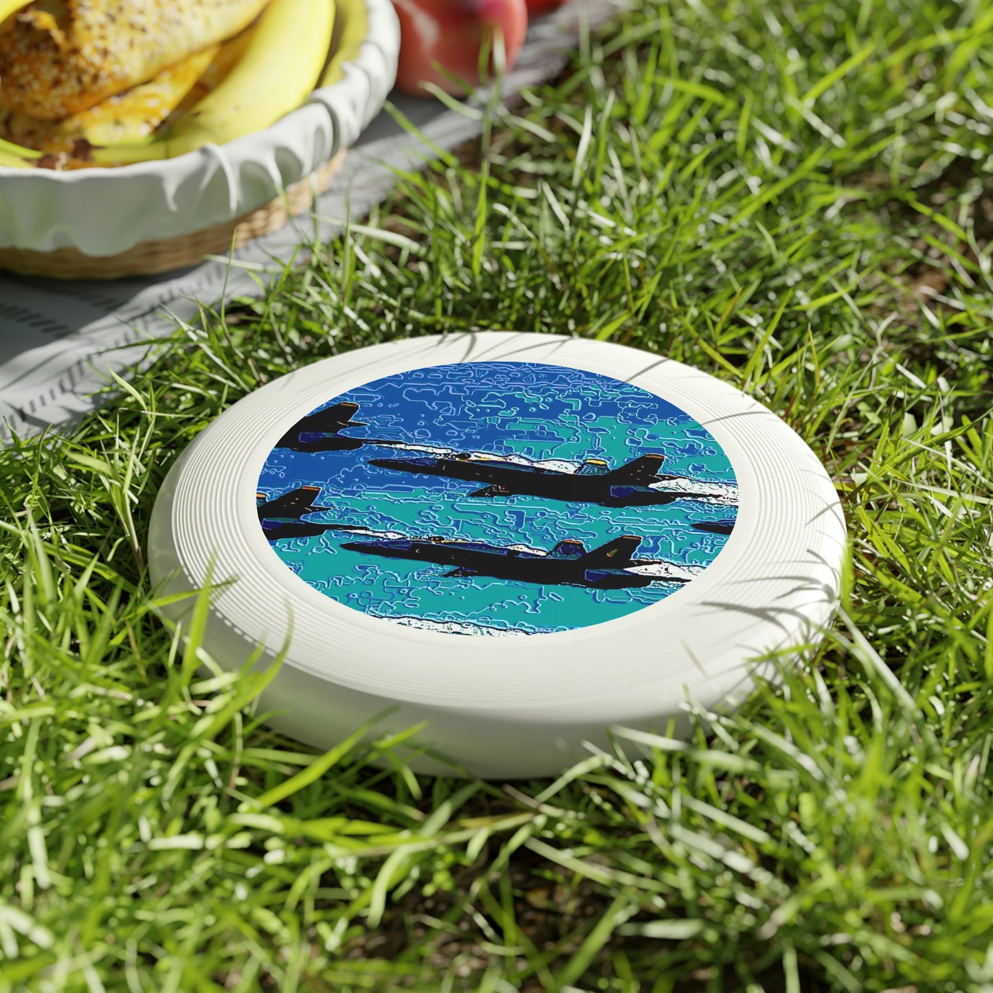 Wham-O Frisbee... Seattle Seafair ..."Blue Angels Run Over Lake Washington" ... Circa Mid 1980's ... Dr FJ Holt ... Original Works ...
