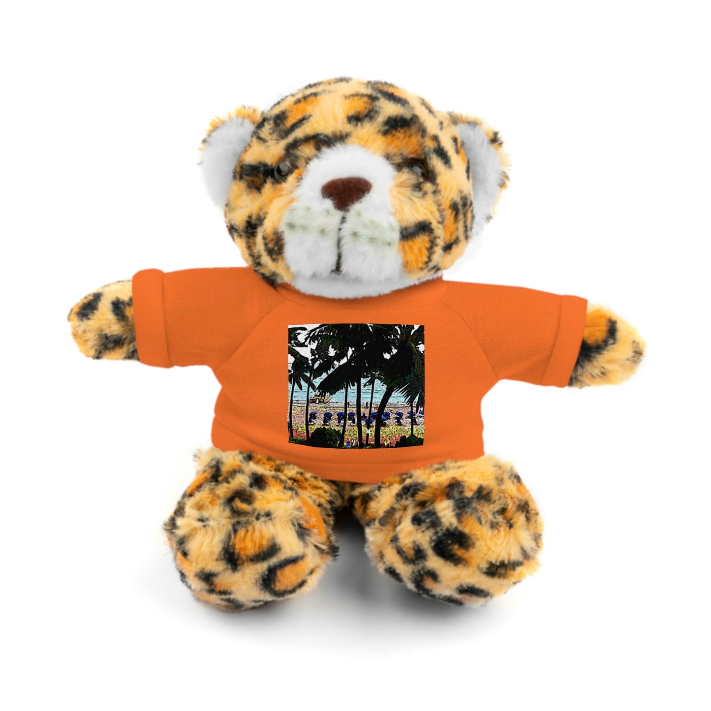 Stuffed Animals with Tee ... "A Beautiful Beach Amongst The Palms" ... The Outrigger Waikiki, Honolulu, Oahu ... Original Works ...