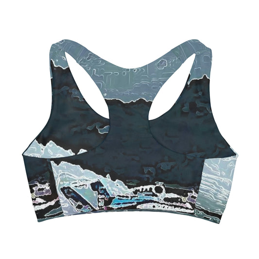 Girls' Double Lined Seamless Sports Bra ... Seattle Columbia Cup On Lake Washington ... "Dave Wilcox Heads For The Win" ... Associate Gift-Photo ... Original Works ...
