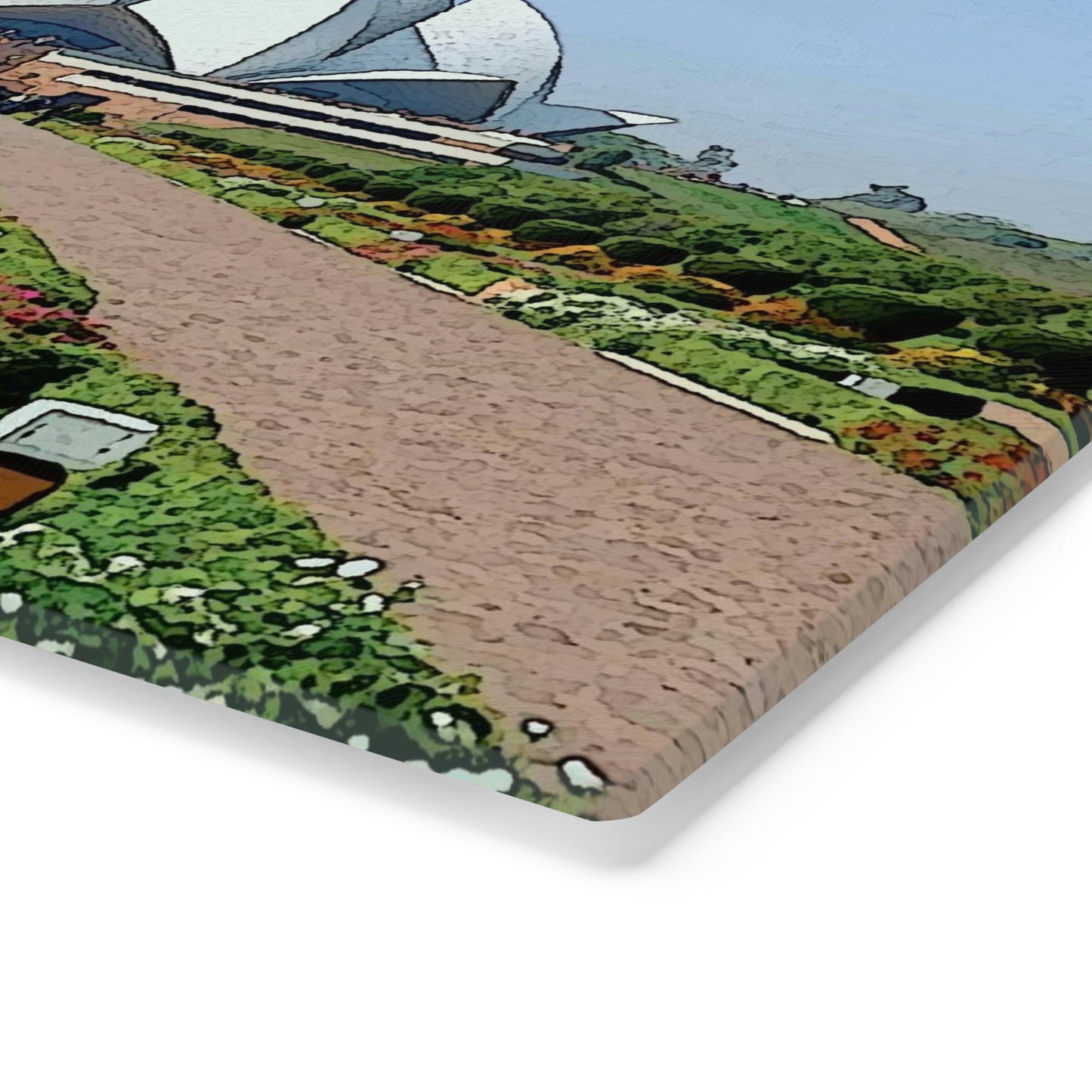 Cutting Board ... 'Bahai'i House-Of-Worship' ... "Lotus Temple: Delhi, India, 2008" ... Original Works ...