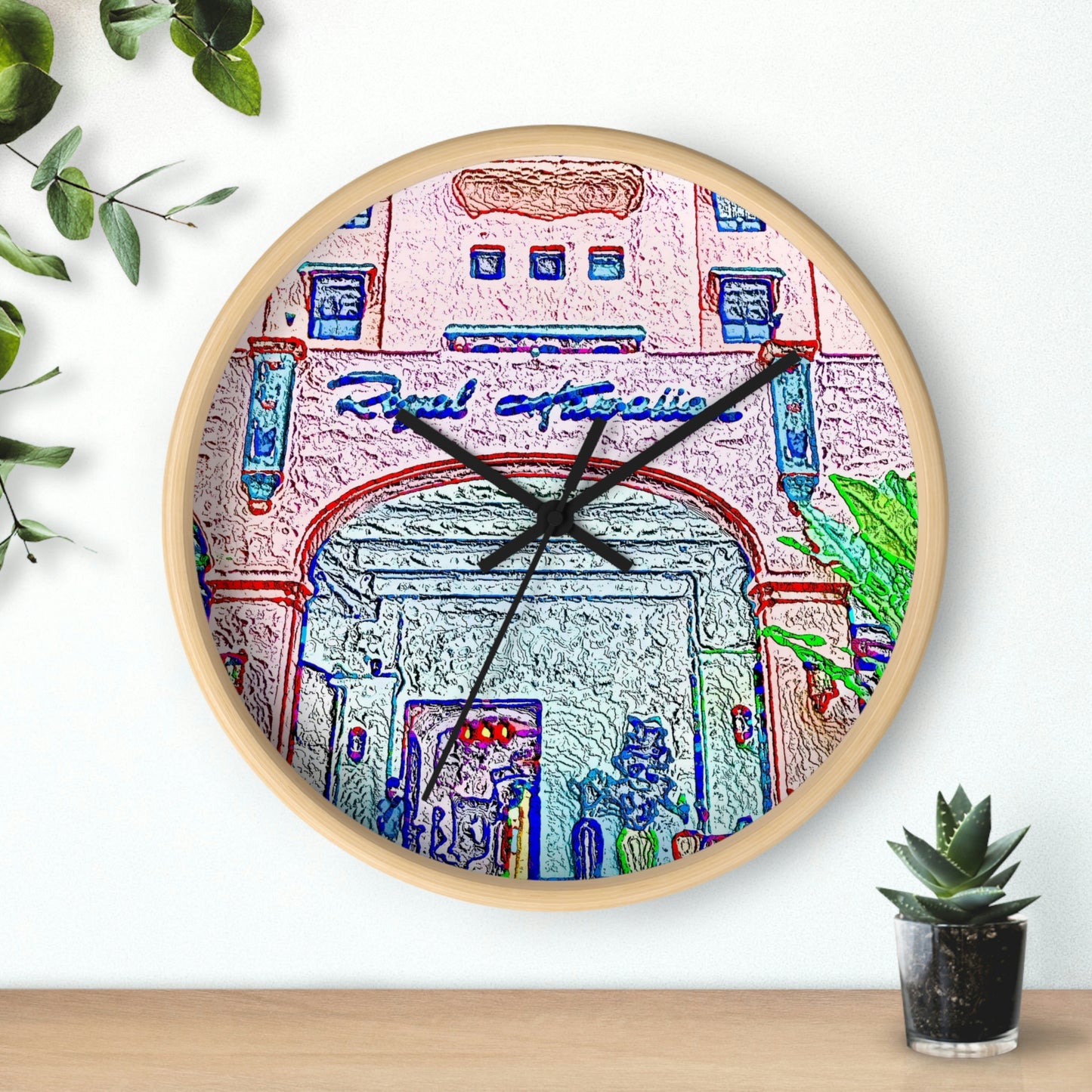 Wall Clock ... "La Grande Entree" At: 'The Pink Palace' ... The Royal Hawai'ian ... Honolulu, HI ... '27Oct2014' ... Original Works ...