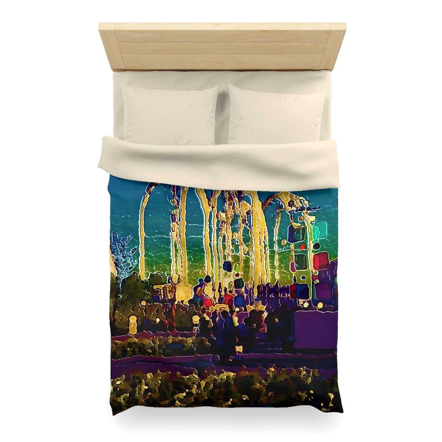 Microfiber Duvet Cover ... "Arches 'Like-No-Other' ... " Seattle World's Fair: 1962. A Family Original ...