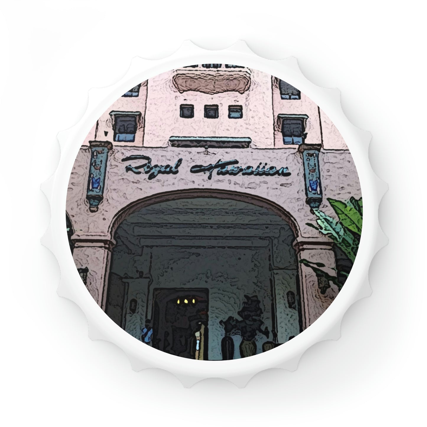 Bottle Opener ...  "La Grande Entree" At: 'The Pink Palace' ... The Royal Hawai'ian ... Honolulu, HI ... '27Oct2014' ... Original Works ...