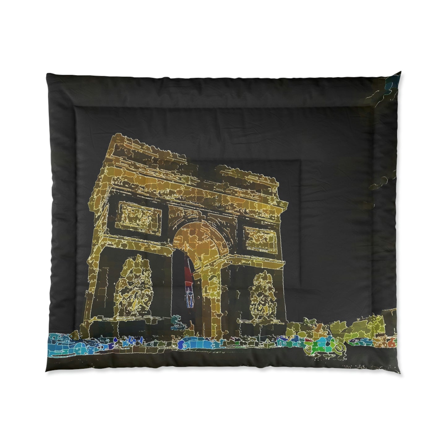Comforter ...  L'Arc de Triomphe ... 'Barbara Joan Bonnell-Holt Photo' ... Circa 1972 ... Oringinal Works ...