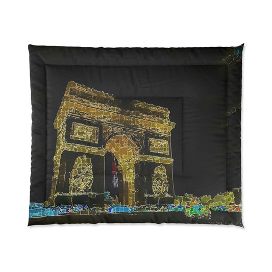Comforter ...  L'Arc de Triomphe ... 'Barbara Joan Bonnell-Holt Photo' ... Circa 1972 ... Oringinal Works ...