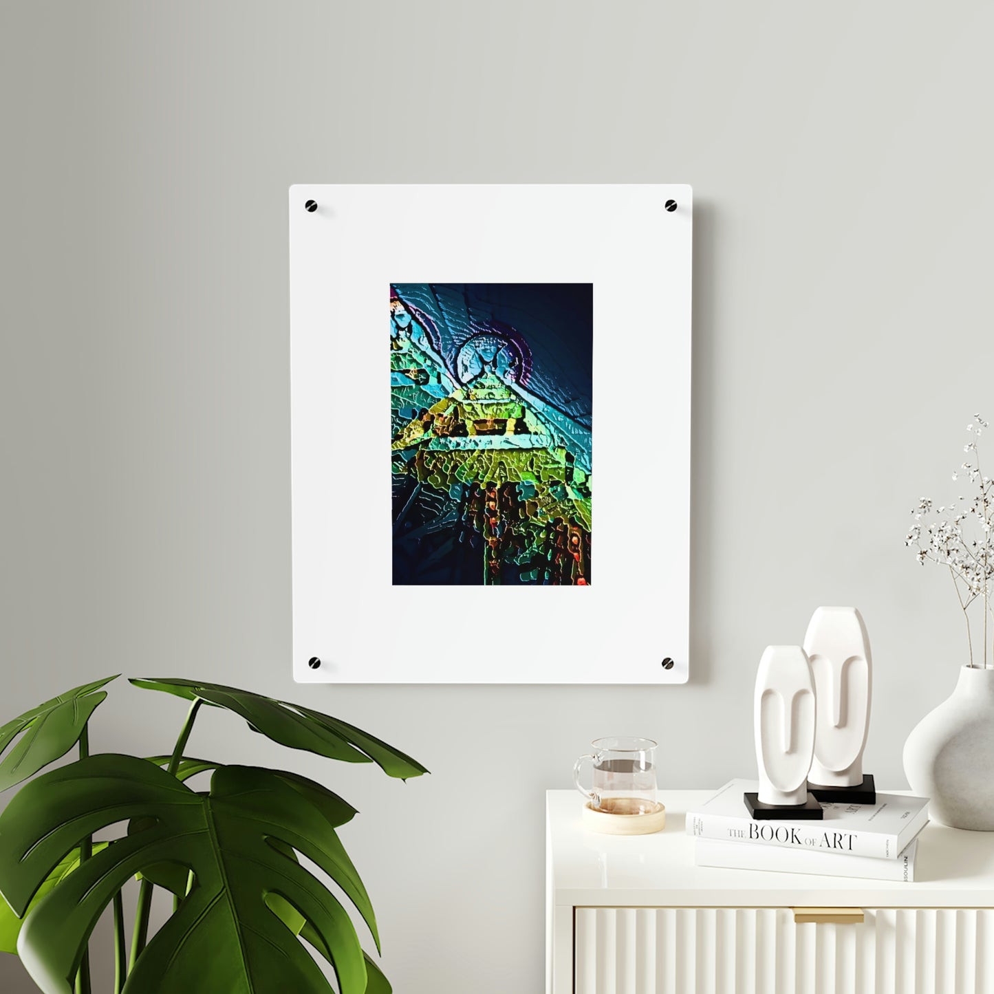 Acrylic Wall Art Panels ... "Seattle's World Fair" ... Below Space Needle 'Looking Up' ... On A Very Rainy Morning (Father's Family Photo). ... Original ...