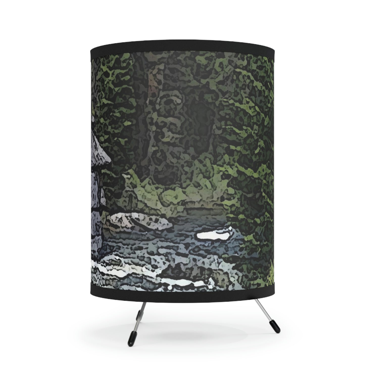 Tripod Lamp with High-Res Printed Shade, US\CA plug ... "I Am Innocent" ... Tricky-Dick Immortalized ... Nixon Rock: Along The River ... Central Idaho, Summer 2020 ... Original Works ...