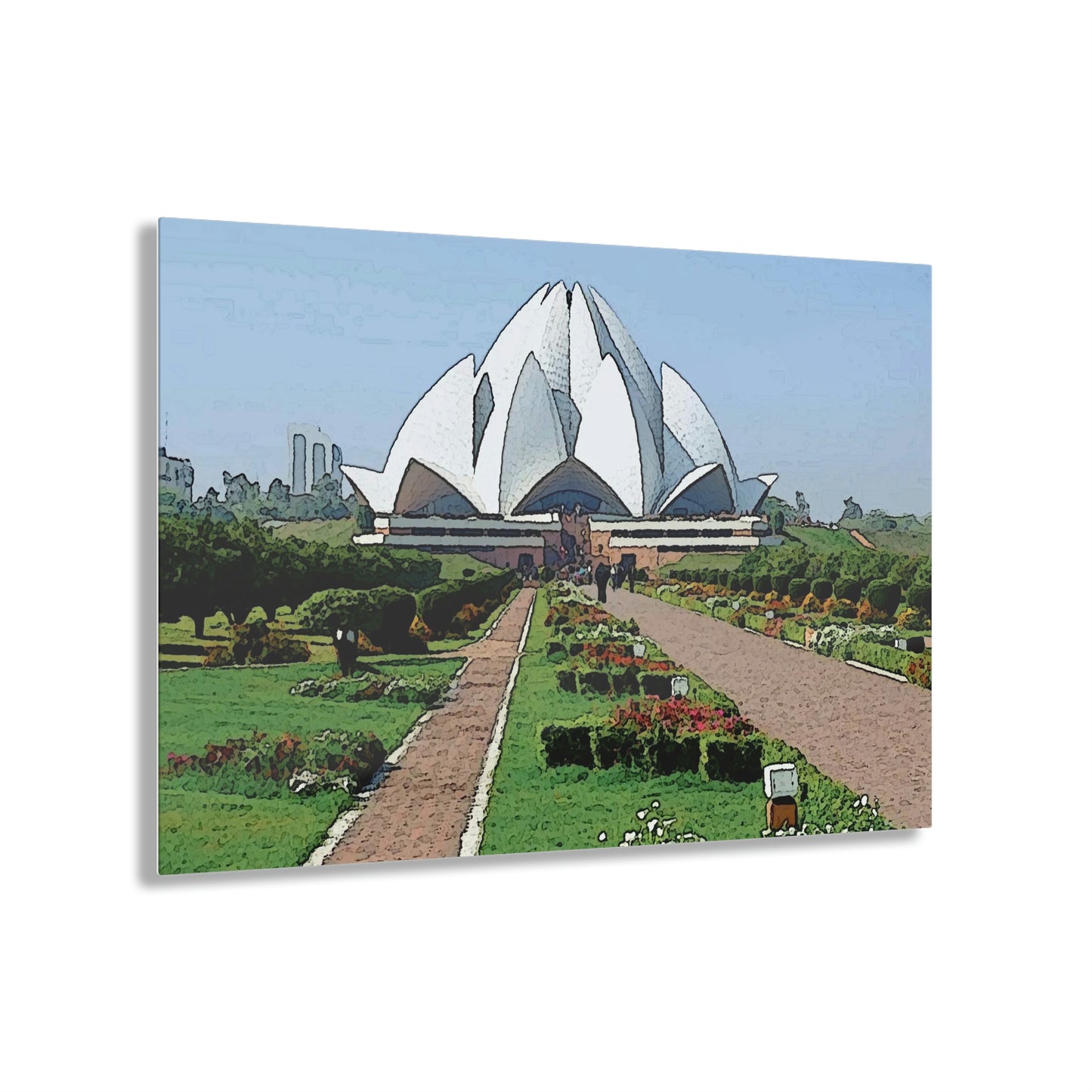 Acrylic Prints ... 'Bahai'i House-Of-Worship' ... "Lotus Temple: Delhi, India, 2008" ... Original Works ...